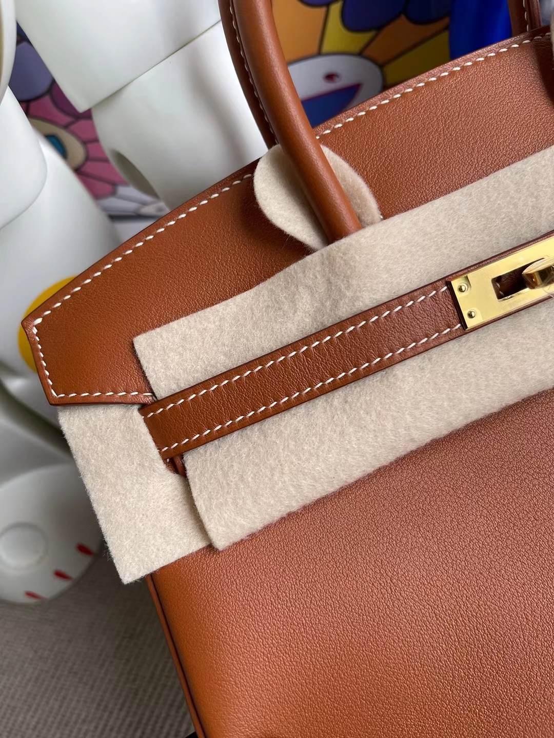 Hermès（爱马仕）Birkin 铂金包 Jonathan Ck37 金棕色 金扣 30cm