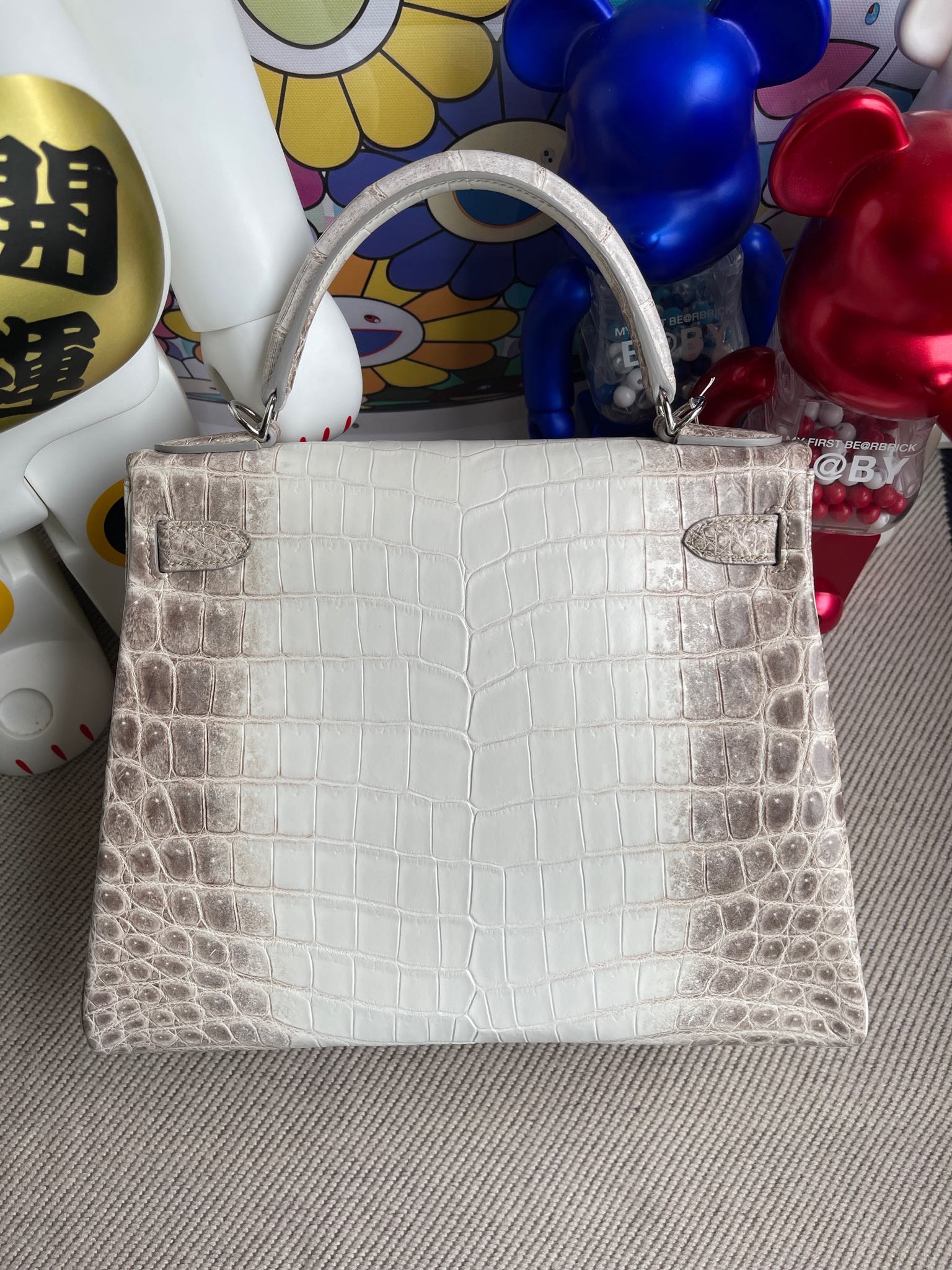 Hermès（爱马仕）kelly 凯莉包 Himalaya 喜马拉雅 银扣 28cm 顶级手缝