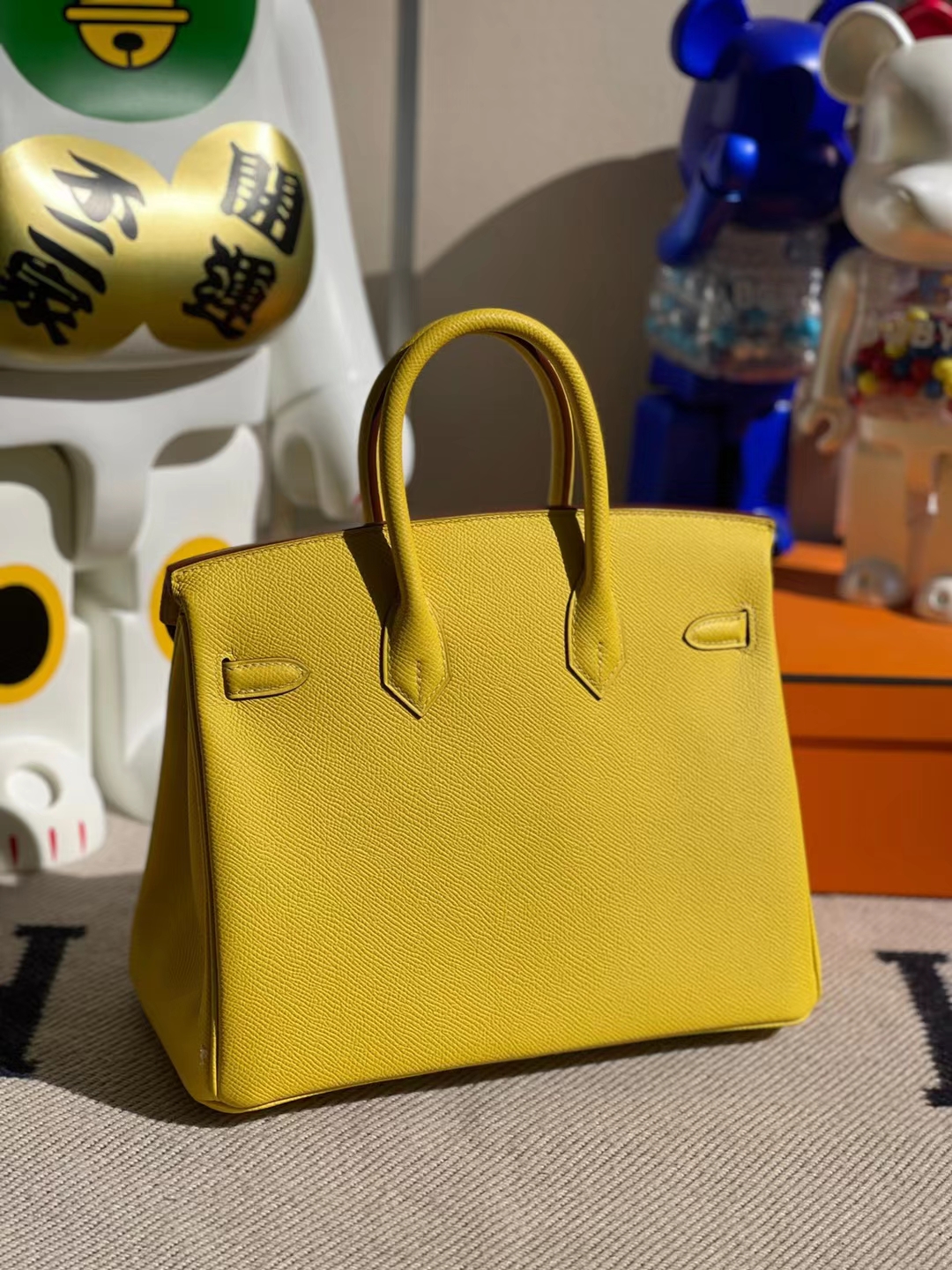Hermès(爱马仕)Birkin 铂金包 Epsom 9O 那不勒斯黄 金扣 25cm-拉尔森鳄鱼皮具定制 - 爱马仕包包官网 Hermès(爱马仕)Birkin 铂金包 Epsom 9O 那不勒斯黄 金扣 25cm