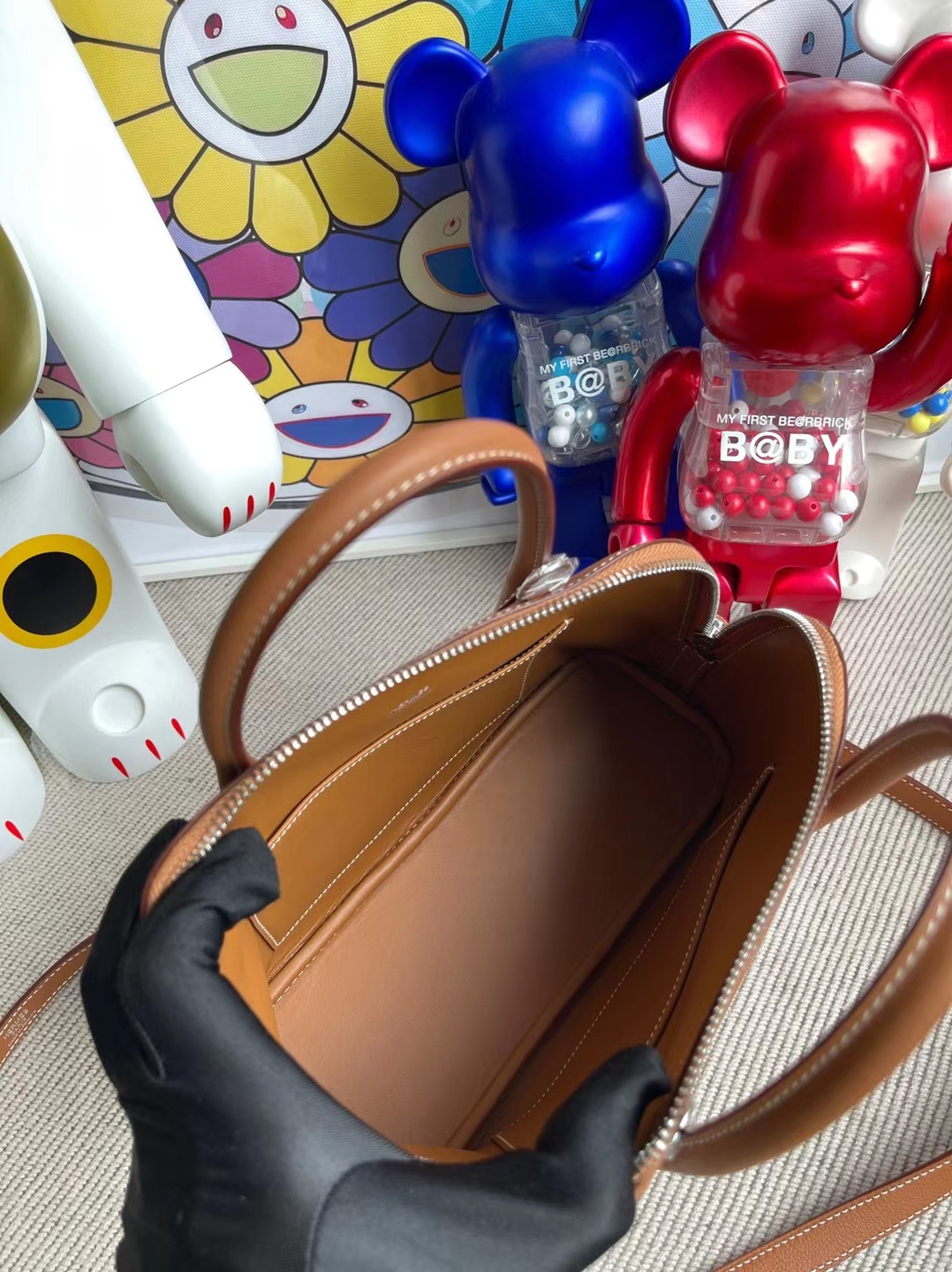 Hermès（爱马仕）Bolide 保龄球包 evercolor ck37 金棕色 银扣 25cm 顶级工艺 全手工缝制