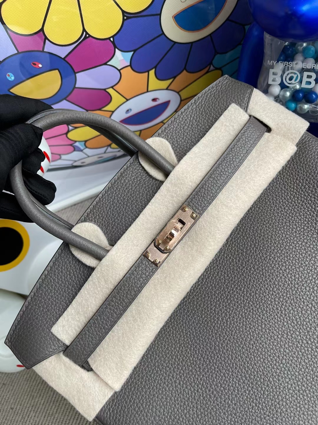 Hermès(爱马仕)Birkin 铂金包 Togo 8F 锡器灰 玫瑰金扣 rose gold hardware 25cm 全手工缝制-拉尔森鳄鱼皮具定制 - 爱马仕包包官网 Hermès(爱马仕)Birkin 铂金包 Togo 8F 锡器灰 玫瑰金扣 rose gold hardware 25cm 全手工缝制