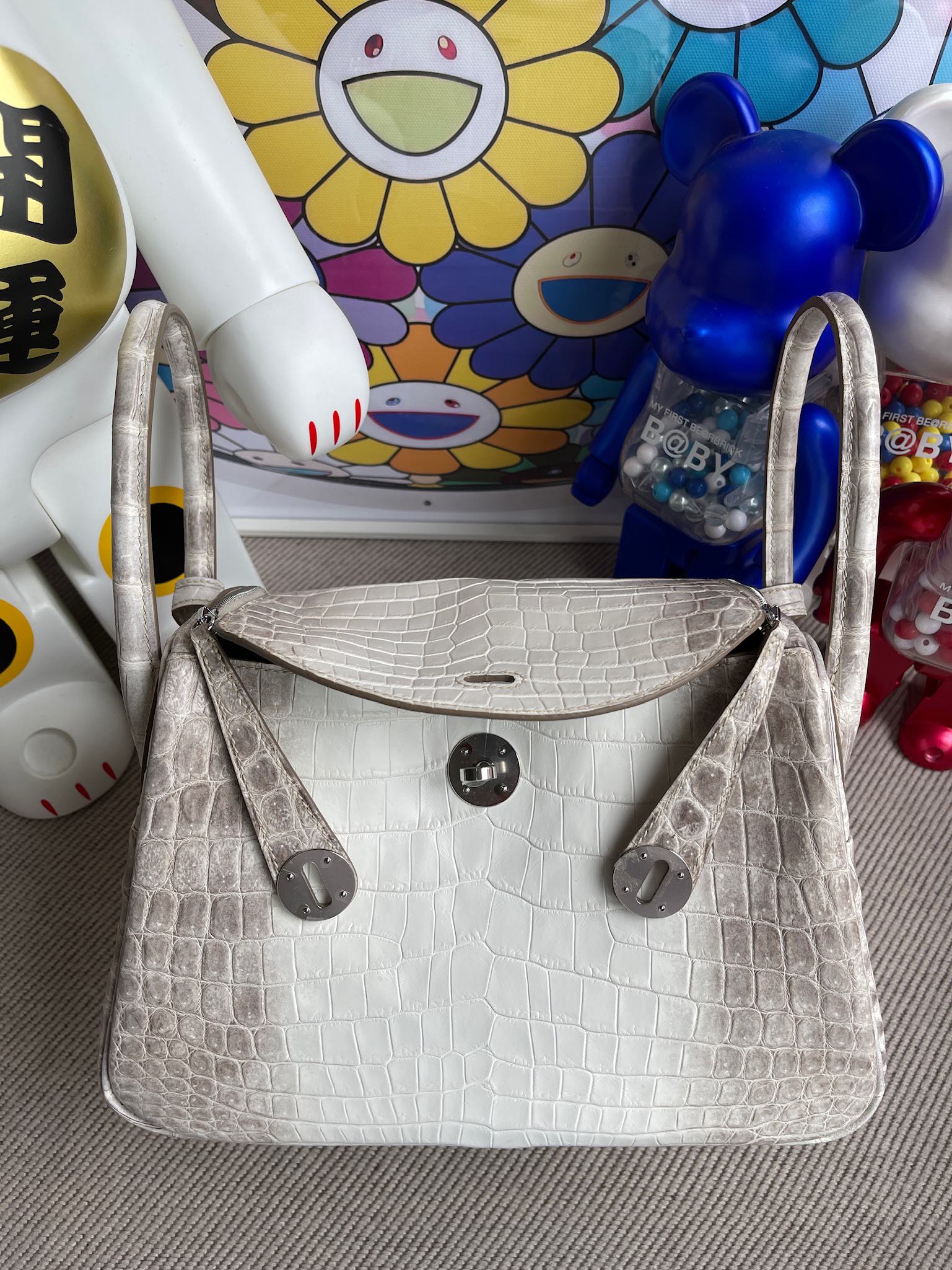 Hermès（爱马仕）Lindy 琳迪包 Himalaya 喜马拉雅 银扣 26cm