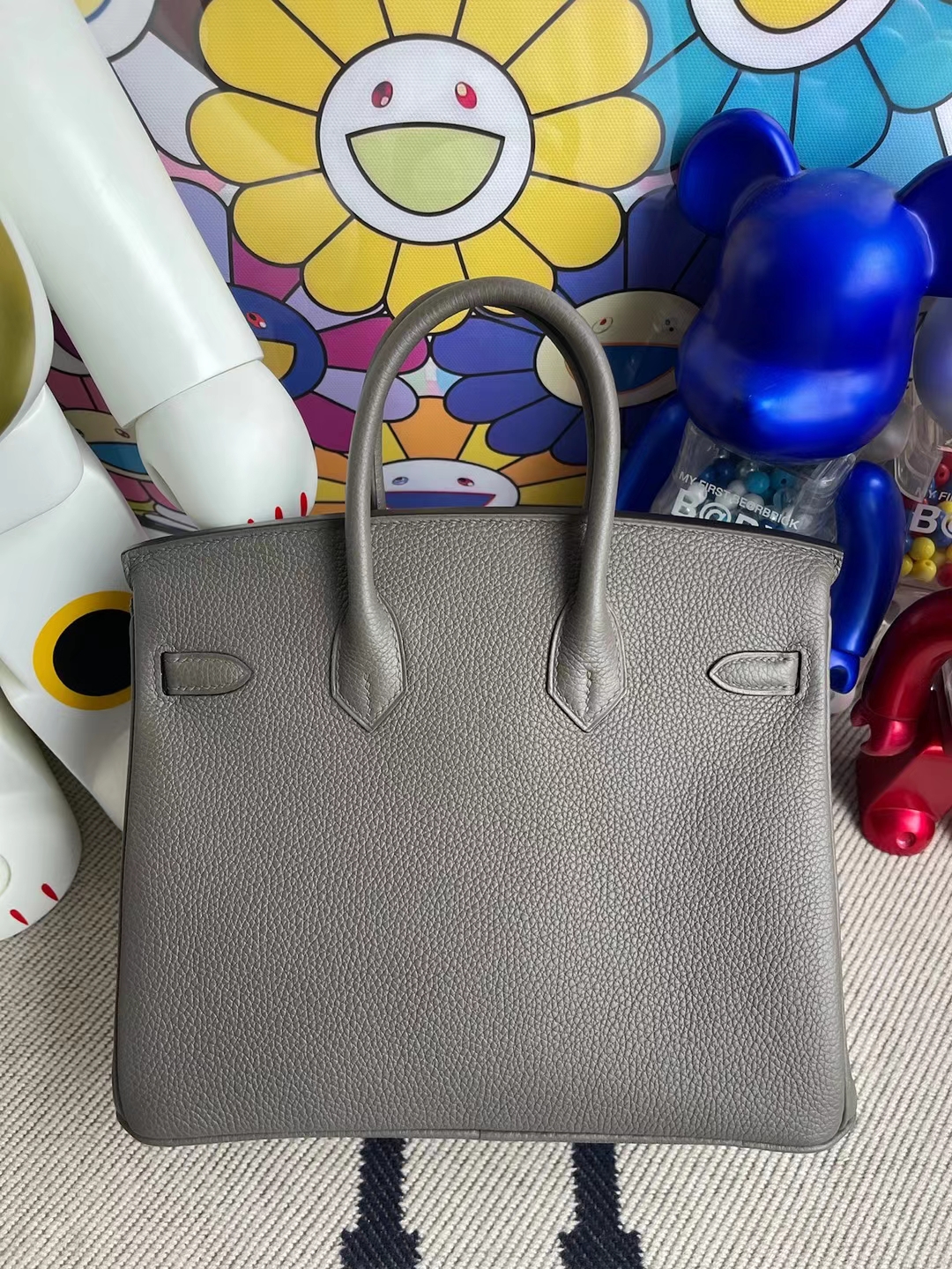 Hermès(爱马仕)Birkin 铂金包 Togo 8F 锡器灰 玫瑰金扣 rose gold hardware 25cm 全手工缝制-拉尔森鳄鱼皮具定制 - 爱马仕包包官网 Hermès(爱马仕)Birkin 铂金包 Togo 8F 锡器灰 玫瑰金扣 rose gold hardware 25cm 全手工缝制