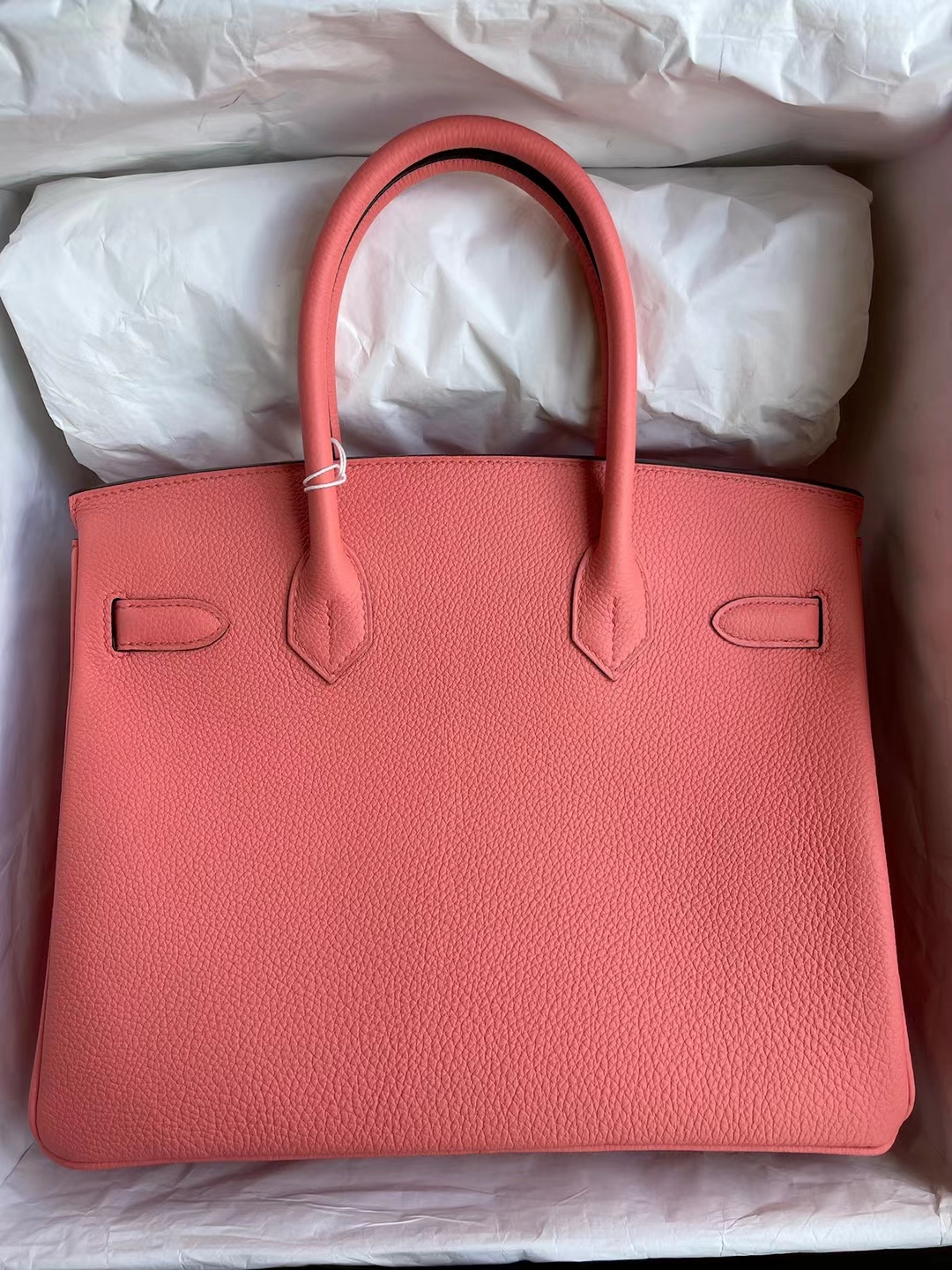 Hermès(爱马仕)Birkin 铂金包 Togo 新龙虾粉 金扣 30cm 顶级工艺 全手工缝制 stock-拉尔森鳄鱼皮具定制 - 爱马仕包包官网 Hermès(爱马仕)Birkin 铂金包 Togo 新龙虾粉 金扣 30cm 顶级工艺 全手工缝制 stock