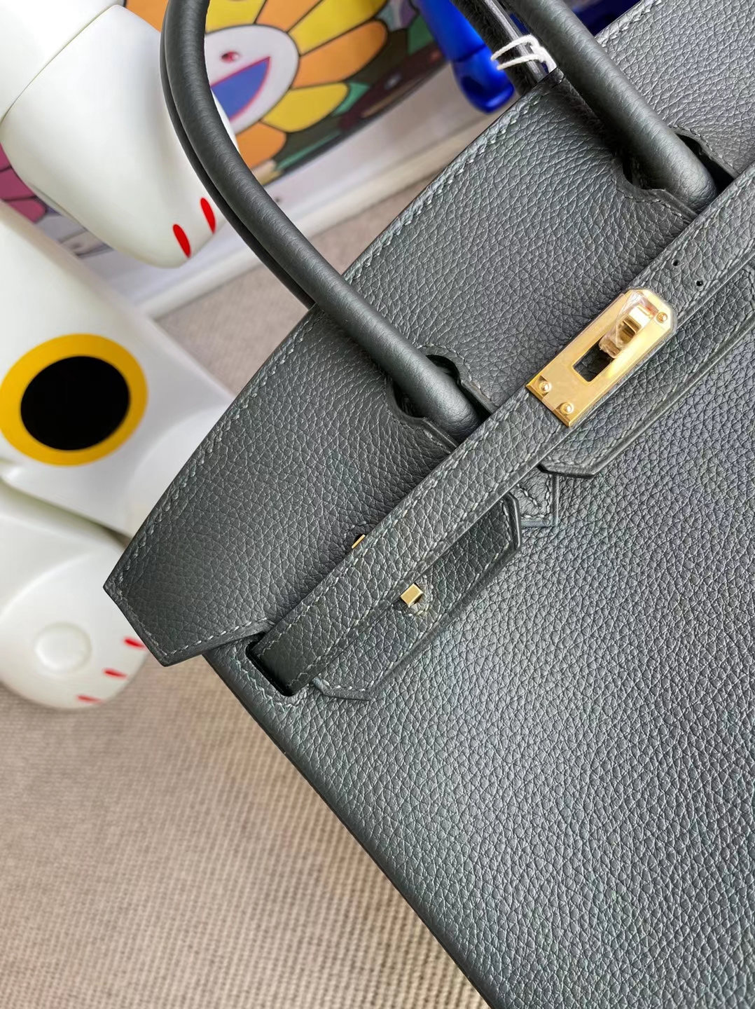 Hermès(爱马仕)Birkin 铂金包 togo 6o 松柏绿 金扣 25cm-拉尔森鳄鱼皮具定制 - 爱马仕包包官网 Hermès(爱马仕)Birkin 铂金包 togo 6o 松柏绿 金扣 25cm