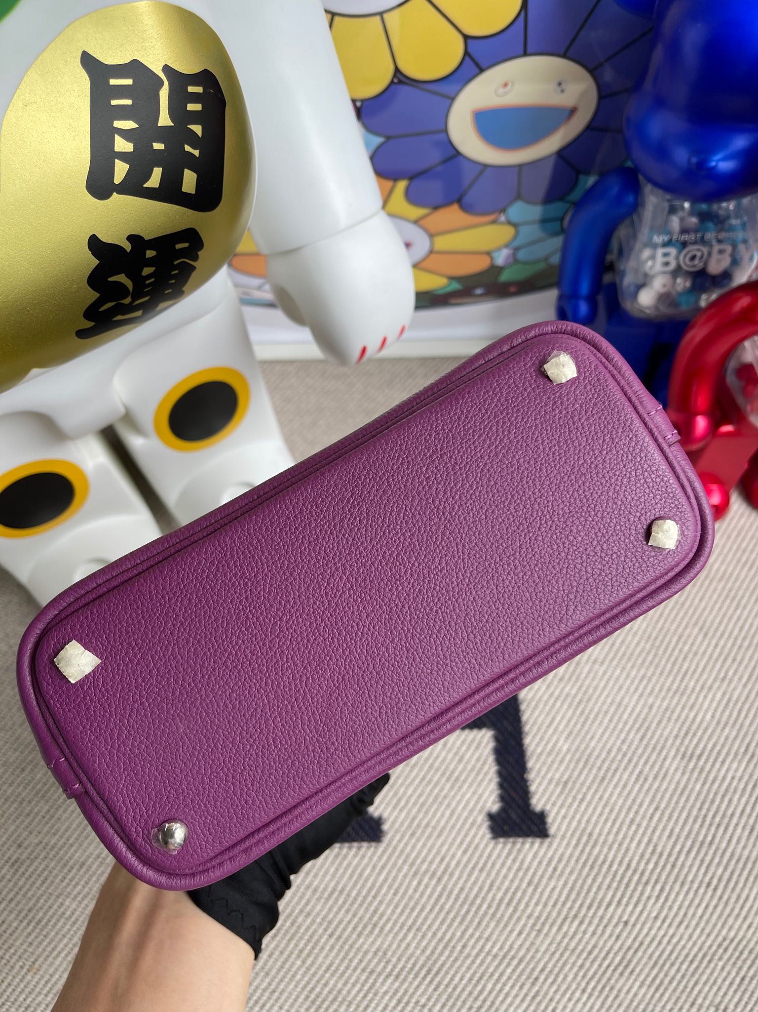 Hermès(爱马仕)Mini Bolide 迷你 保龄球包 evecolor p9 海葵紫 anemone 银扣 顶级手缝-拉尔森鳄鱼皮具定制 - 爱马仕包包官网 Hermès(爱马仕)Mini Bolide 迷你 保龄球包 evecolor p9 海葵紫 anemone 银扣 顶级手缝