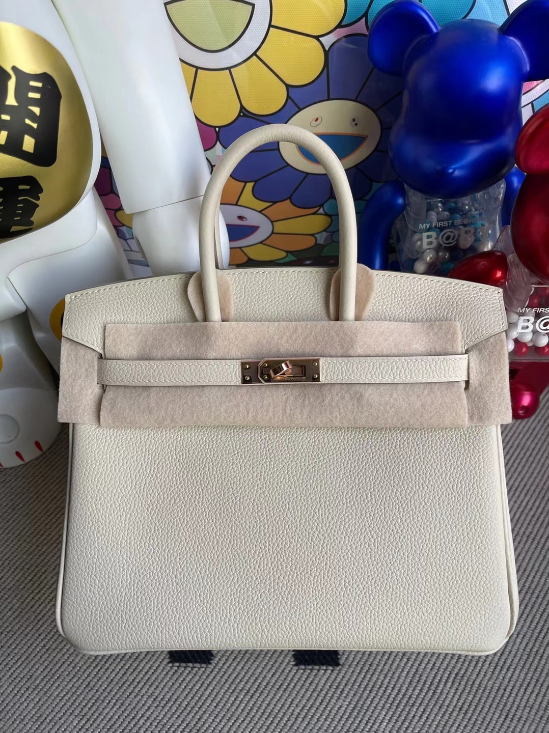 Hermès（爱马仕）Birkin 铂金包 togo ck10 奶昔白 玫瑰金扣 25cm 顶级工艺 全手工缝制