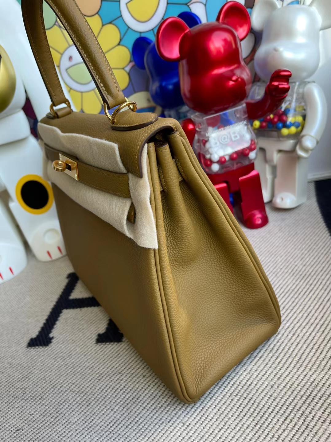 Hermès（爱马仕）Kelly 凯莉包 Togo 顶级小牛皮 8U 金铜色 bronze 金扣 28cm