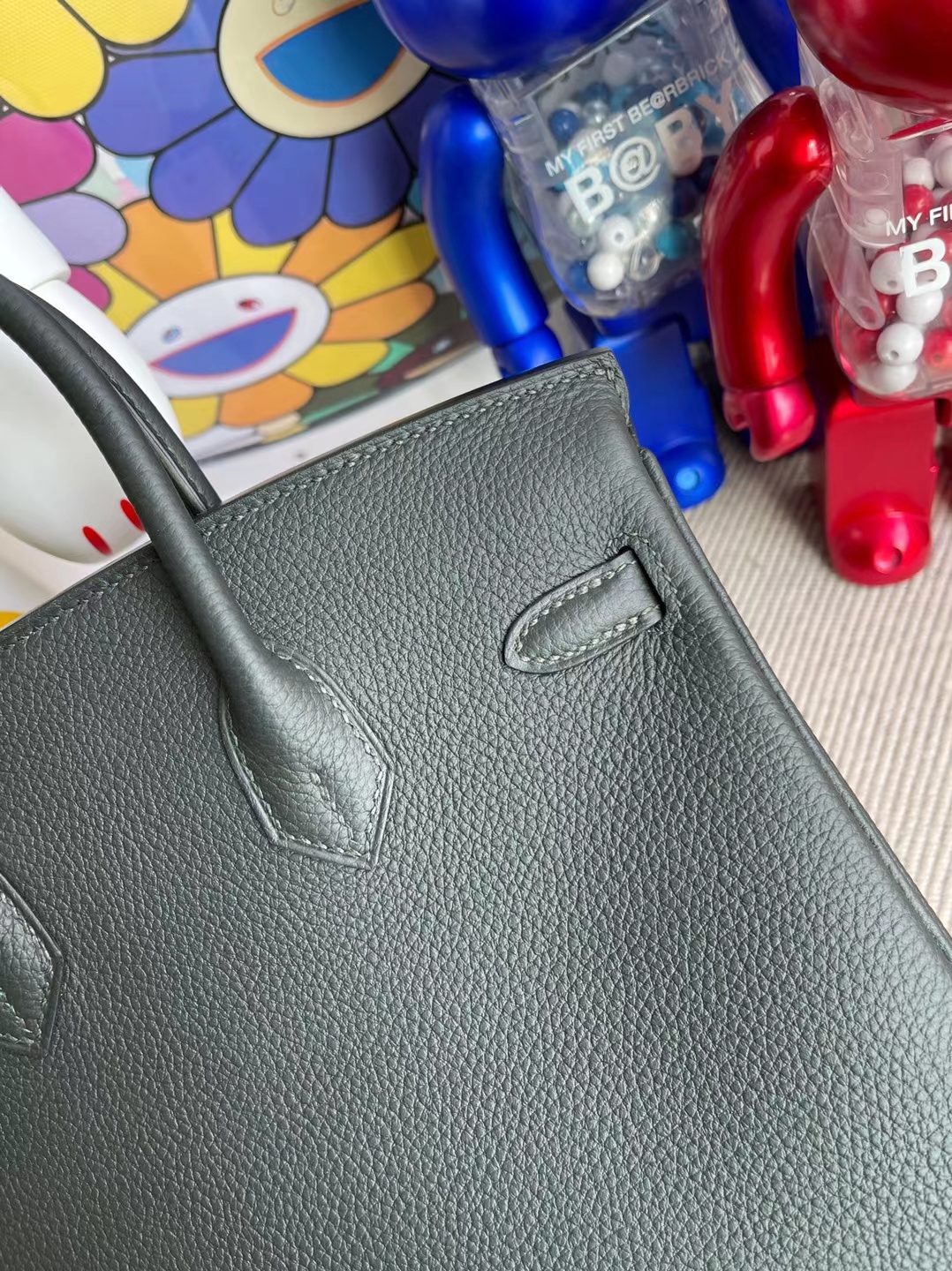 Hermès（爱马仕）Birkin 铂金包 togo 6o 松柏绿 金扣 25cm
