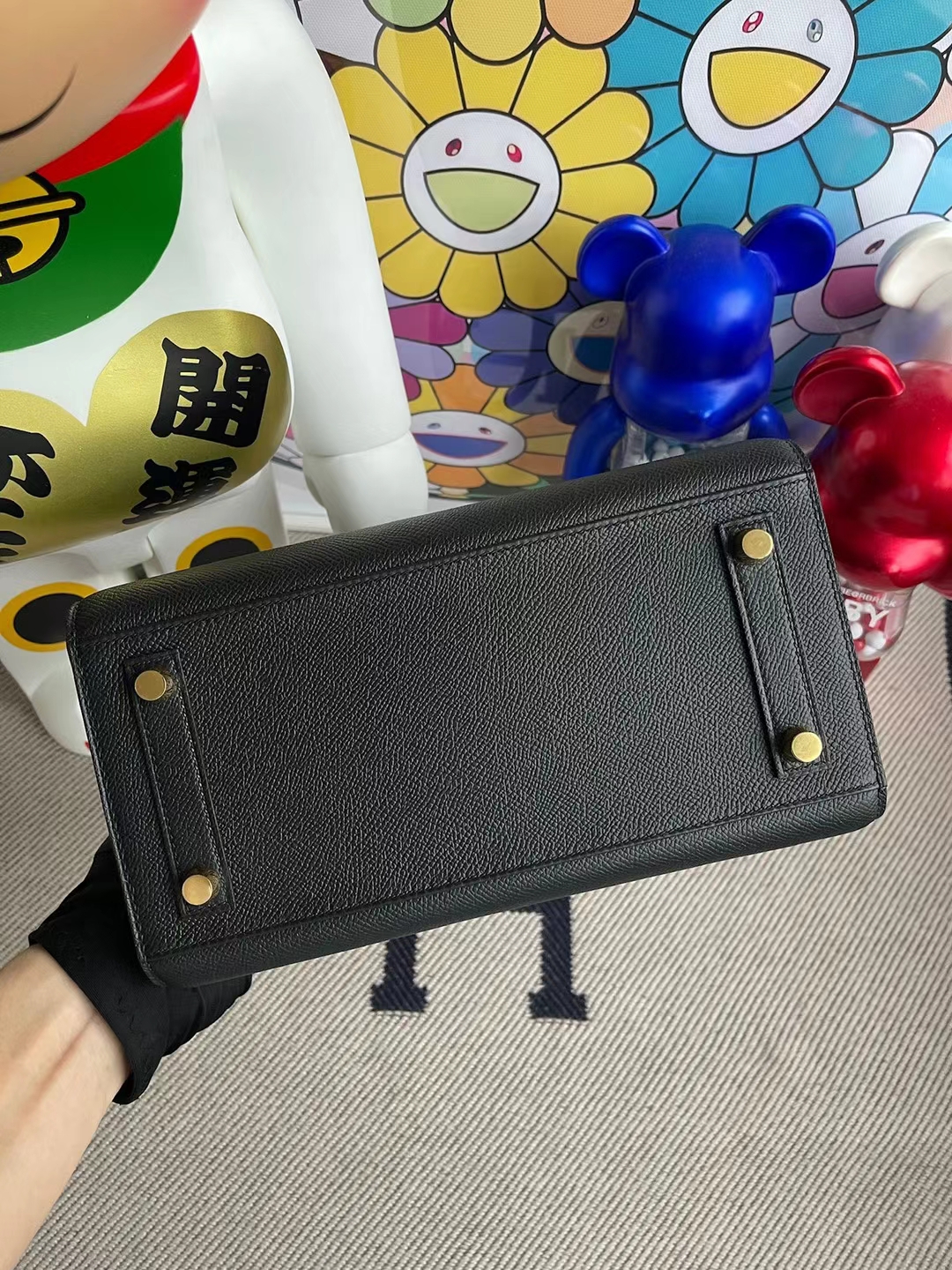 Hermès（爱马仕）Birkin 铂金包 Sellier Epsom 外缝 Ck89 黑色 金扣 25cm