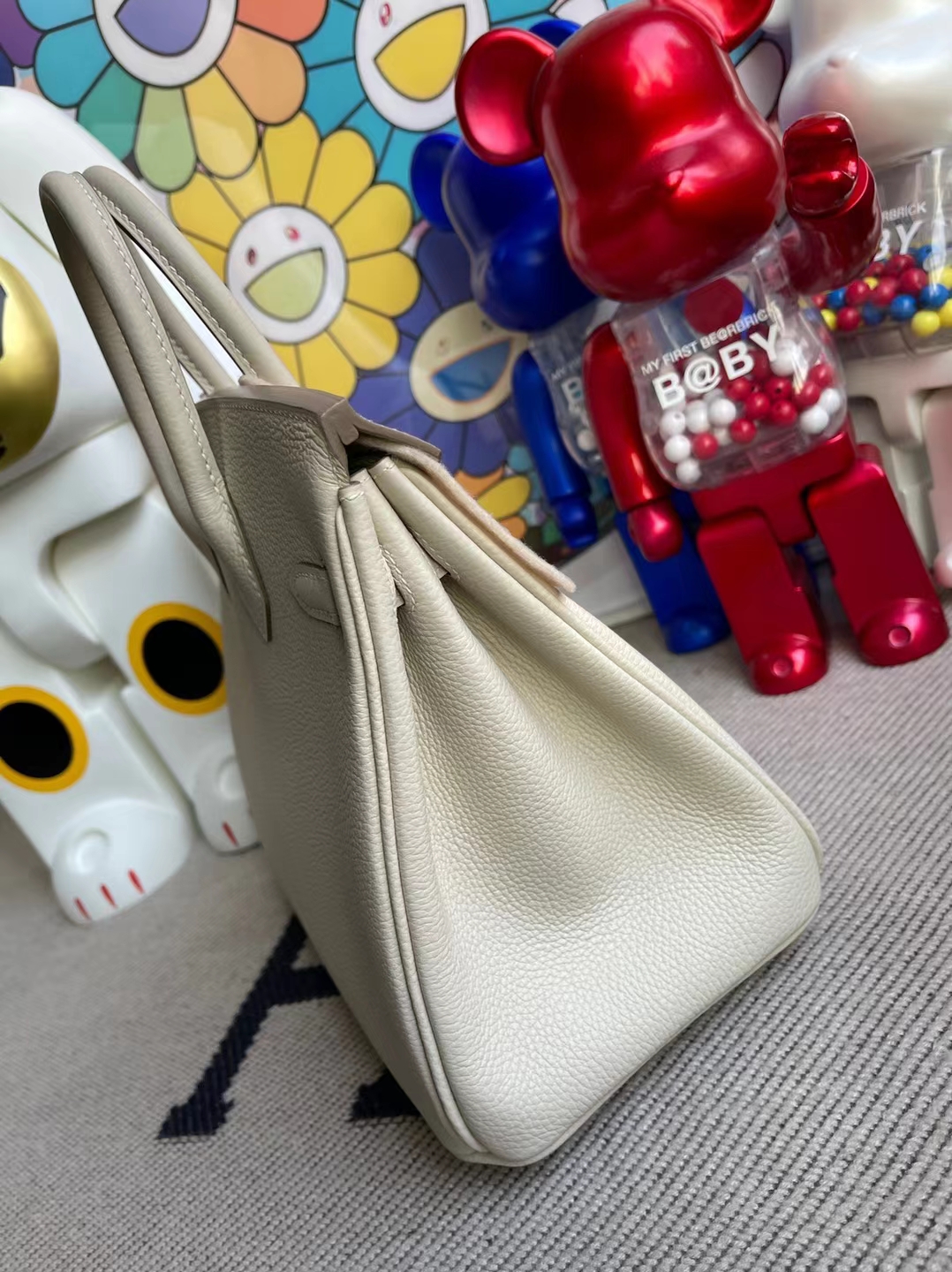Hermès（爱马仕）Birkin 铂金包 togo ck10 奶昔白 玫瑰金扣 25cm 顶级工艺 全手工缝制