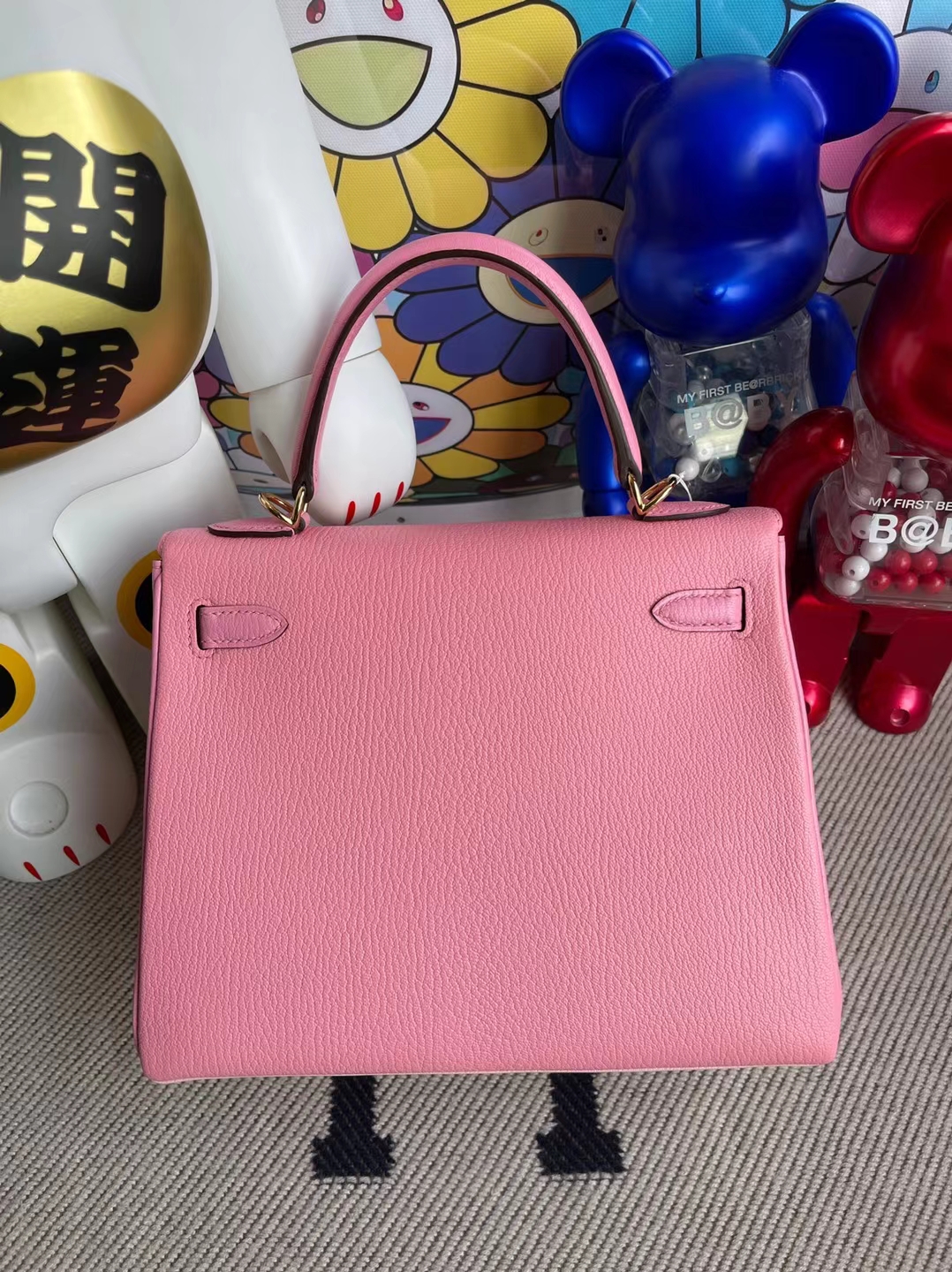 Hermès(爱马仕)Kelly 凯莉包 Chevre 3Q 新粉色 拼 5P 樱花粉 拼 1Q 奶昔粉 金扣 马蹄印 25cm-拉尔森鳄鱼皮具定制 - 爱马仕包包官网 Hermès(爱马仕)Kelly 凯莉包 Chevre 3Q 新粉色 拼 5P 樱花粉 拼 1Q 奶昔粉 金扣 马蹄印 25cm