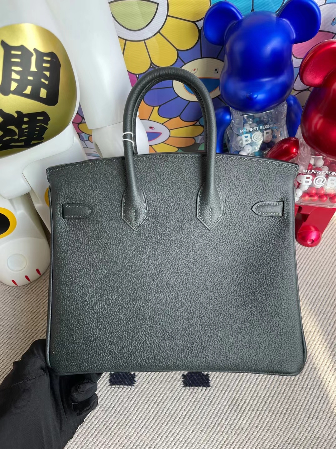 Hermès（爱马仕）Birkin 铂金包 togo 6o 松柏绿 金扣 25cm