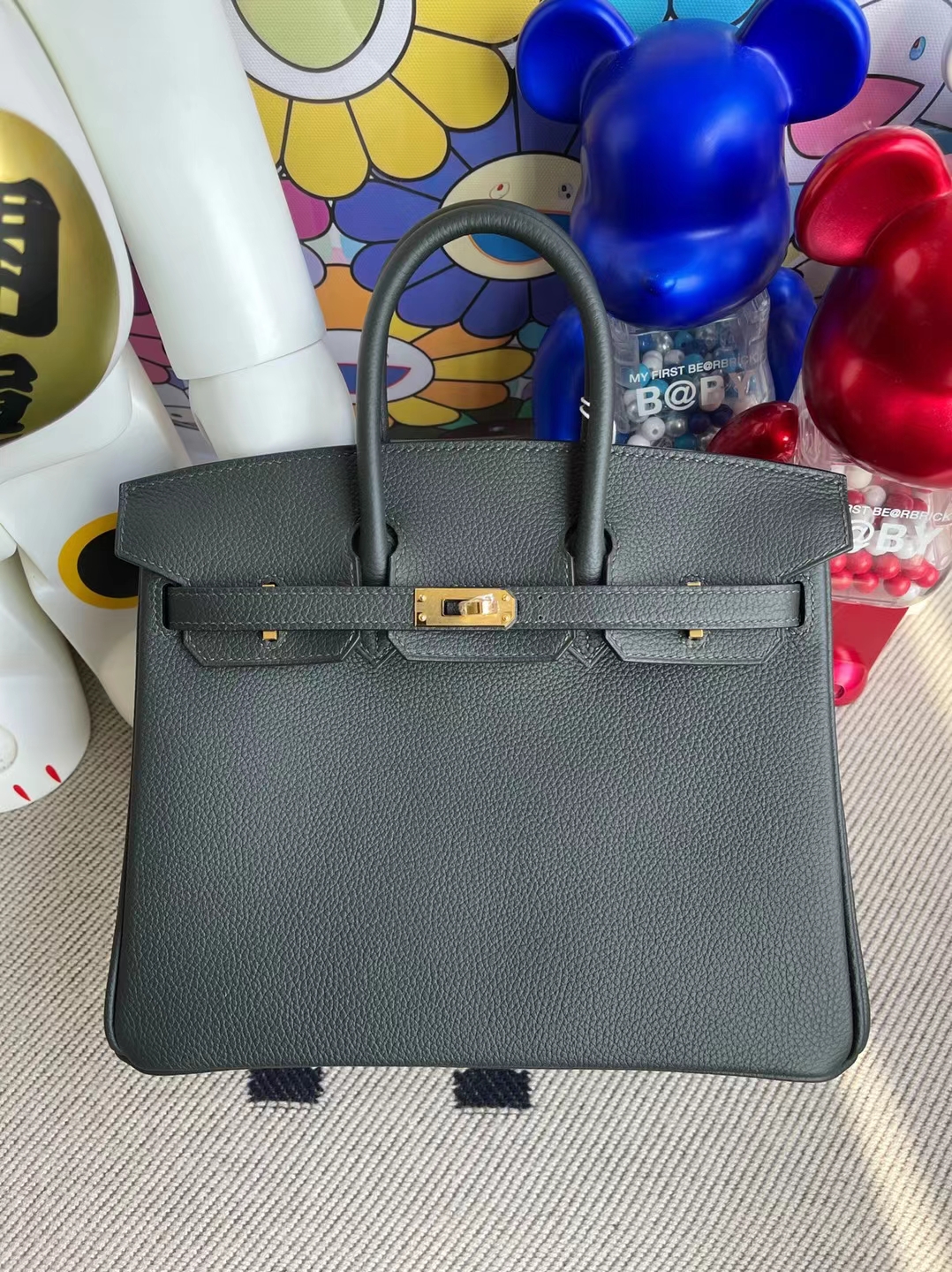 Hermès（爱马仕）Birkin 铂金包 togo 6o 松柏绿 金扣 25cm