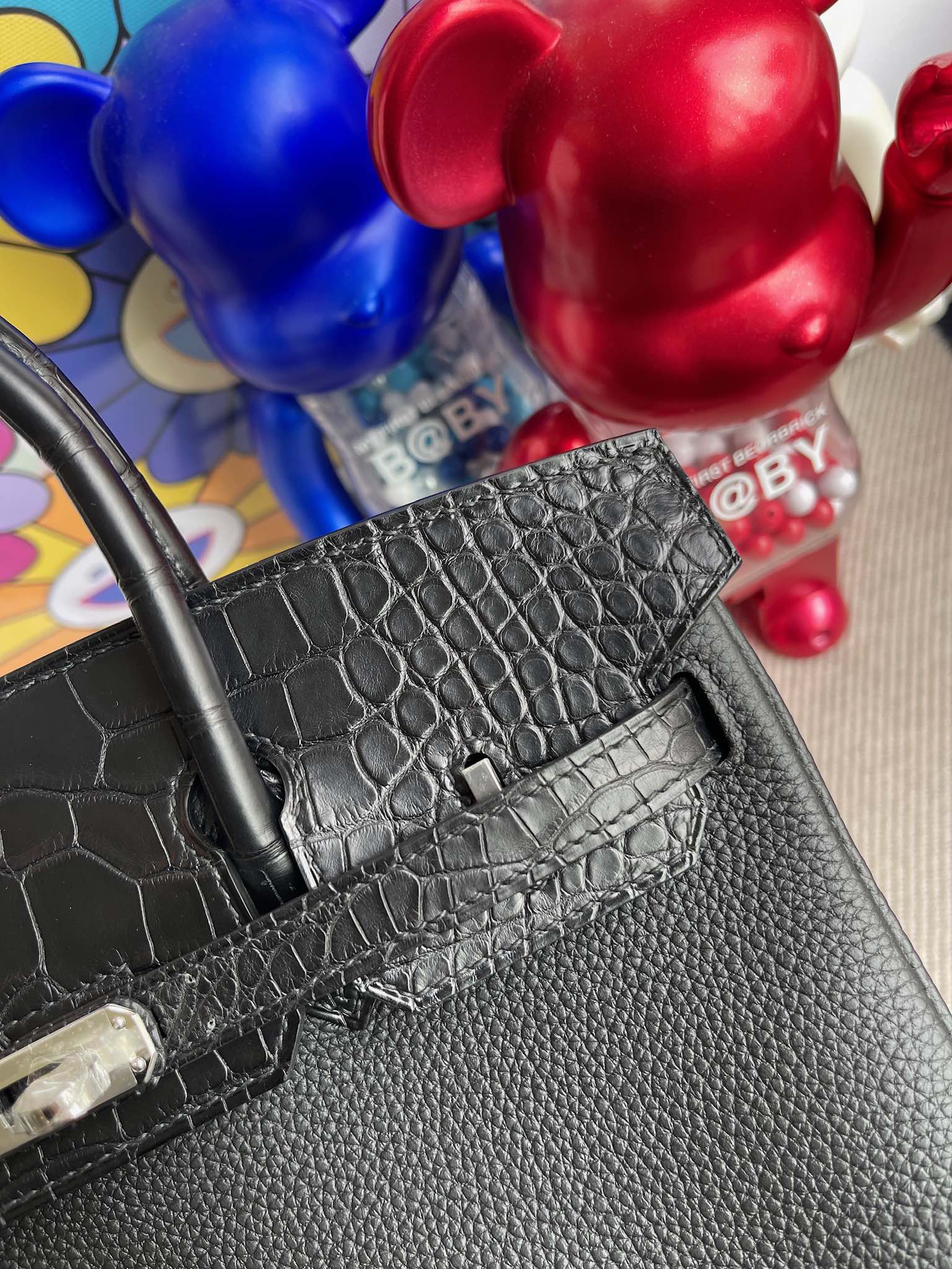 Hermès（爱马仕）Touch 系列 Birkin 铂金包 ck89 黑色 Noir 雾面鳄鱼 银扣 25cm 顶级手缝