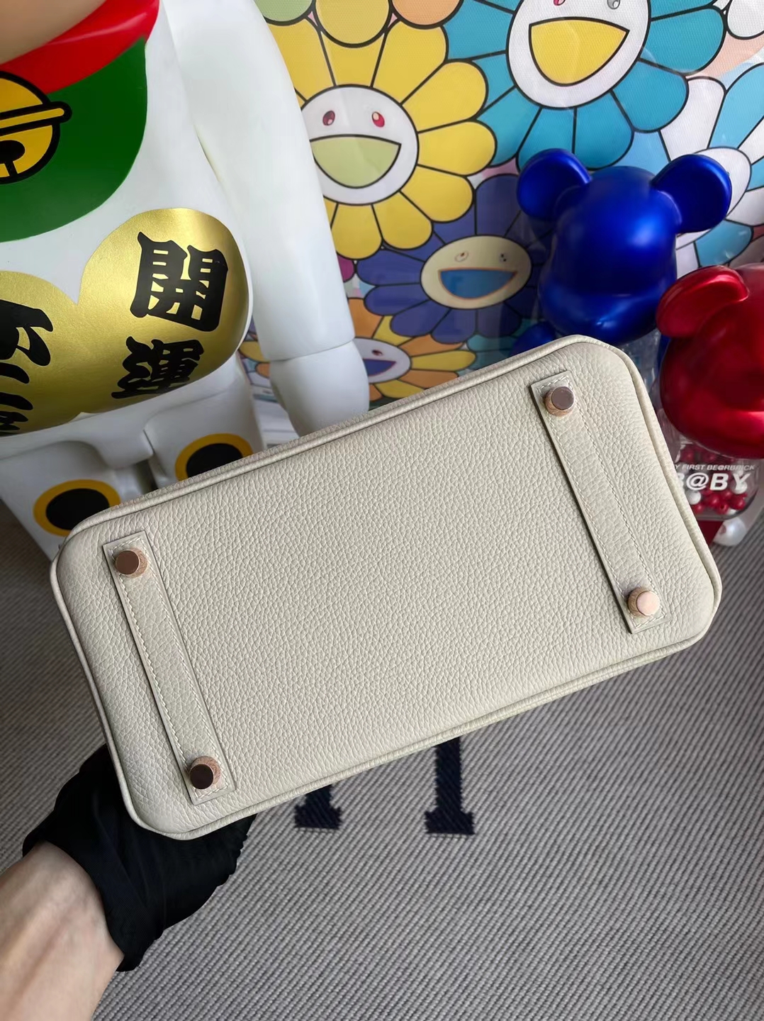 Hermès（爱马仕）Birkin 铂金包 togo ck10 奶昔白 玫瑰金扣 25cm 顶级工艺 全手工缝制