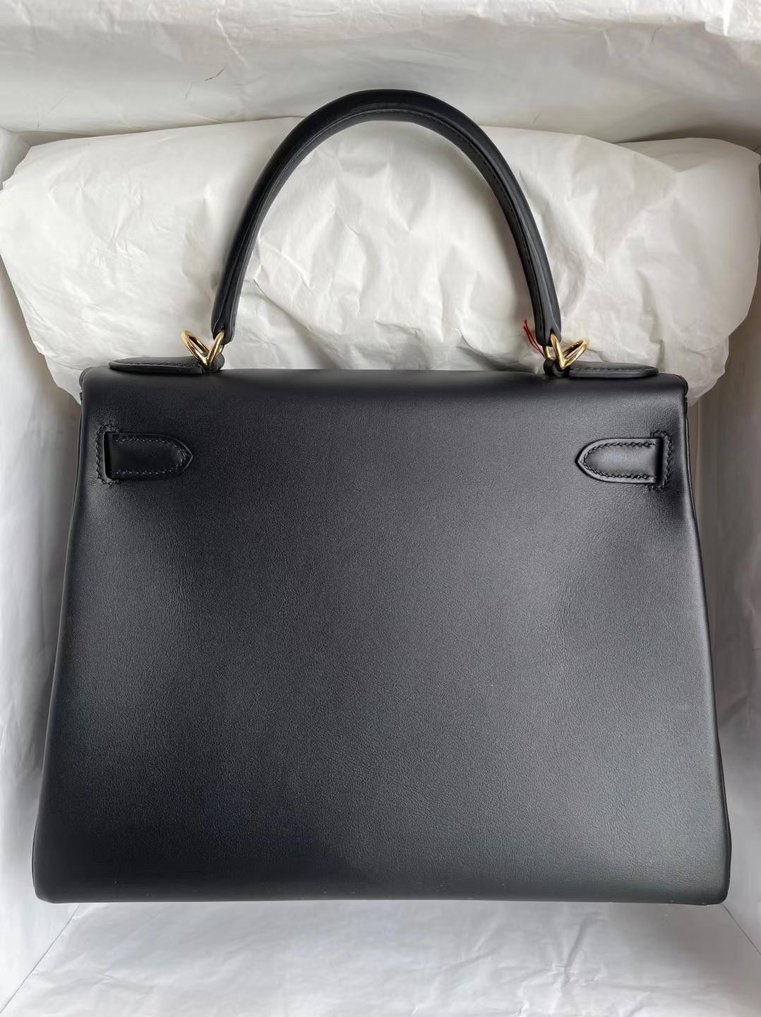 Hermès（爱马仕）Kelly 凯莉包 Jonathan Ck89 黑色 金扣 28cm