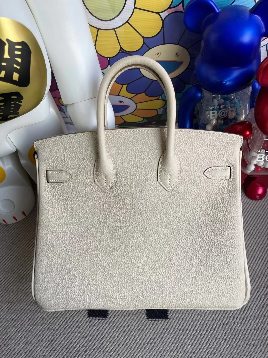 Hermès(爱马仕)Birkin 铂金包 togo ck10 奶昔白 玫瑰金扣 25cm 顶级工艺 全手工缝制-拉尔森鳄鱼皮具定制 - 爱马仕包包官网 Hermès(爱马仕)Birkin 铂金包 togo ck10 奶昔白 玫瑰金扣 25cm 顶级工艺 全手工缝制