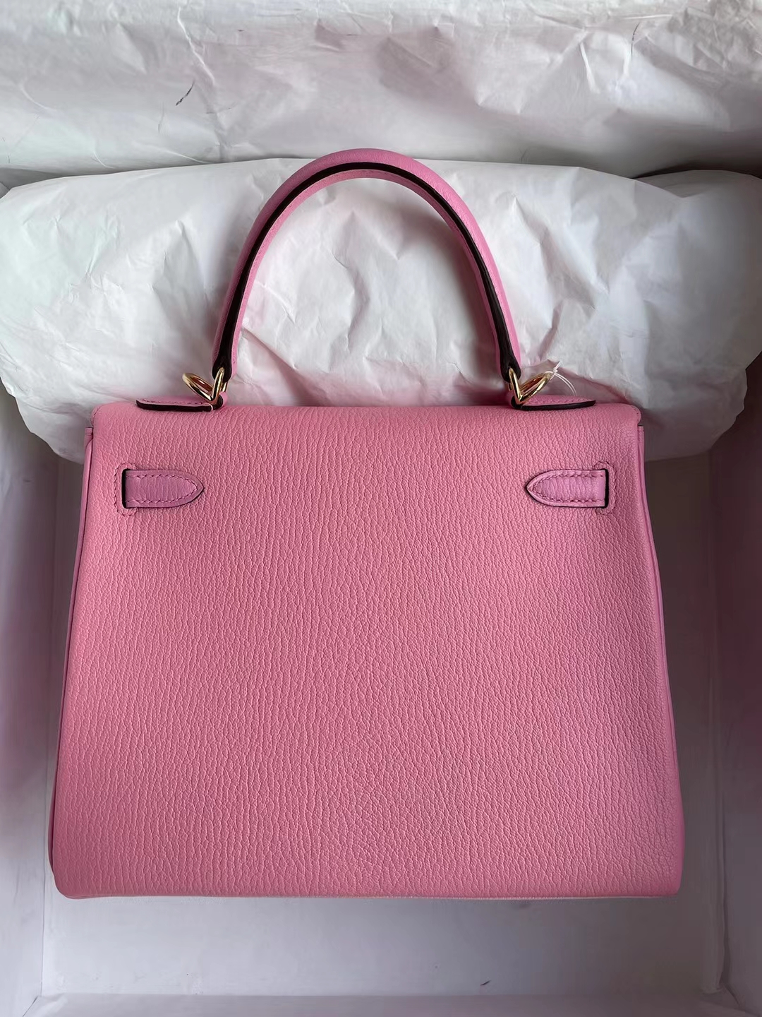Hermès(爱马仕)Kelly 凯莉包 Chevre 3Q 新粉色 拼 5P 樱花粉 拼 1Q 奶昔粉 金扣 马蹄印 25cm-拉尔森鳄鱼皮具定制 - 爱马仕包包官网 Hermès(爱马仕)Kelly 凯莉包 Chevre 3Q 新粉色 拼 5P 樱花粉 拼 1Q 奶昔粉 金扣 马蹄印 25cm