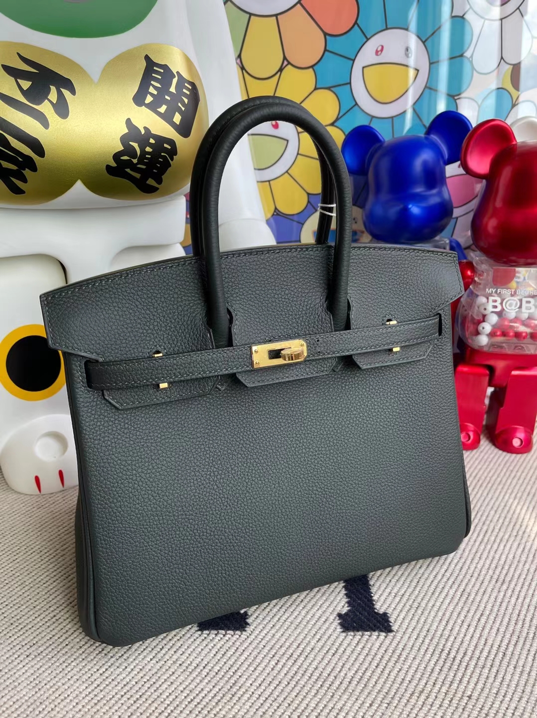 Hermès（爱马仕）Birkin 铂金包 togo 6o 松柏绿 金扣 25cm