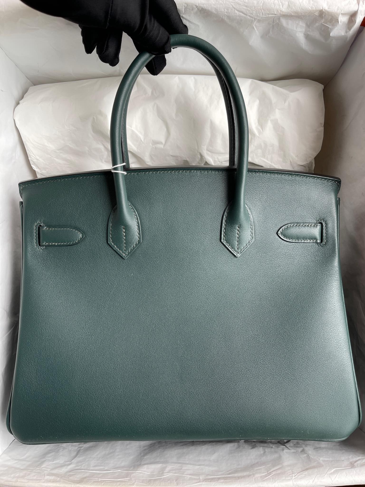 Hermès（爱马仕）Birkin 铂金包 Swift 6O 松柏绿 金扣 30cm 顶级手缝