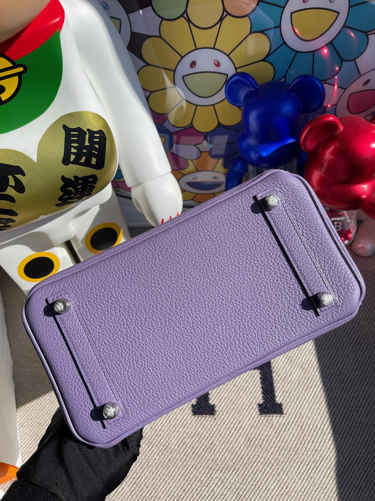 Hermès(爱马仕)Birkin 铂金包 原厂小牛皮 togo 薰衣草紫 银扣 25cm 顶级手缝-拉尔森鳄鱼皮具定制 - 爱马仕包包官网 Hermès(爱马仕)Birkin 铂金包 原厂小牛皮 togo 薰衣草紫 银扣 25cm 顶级手缝