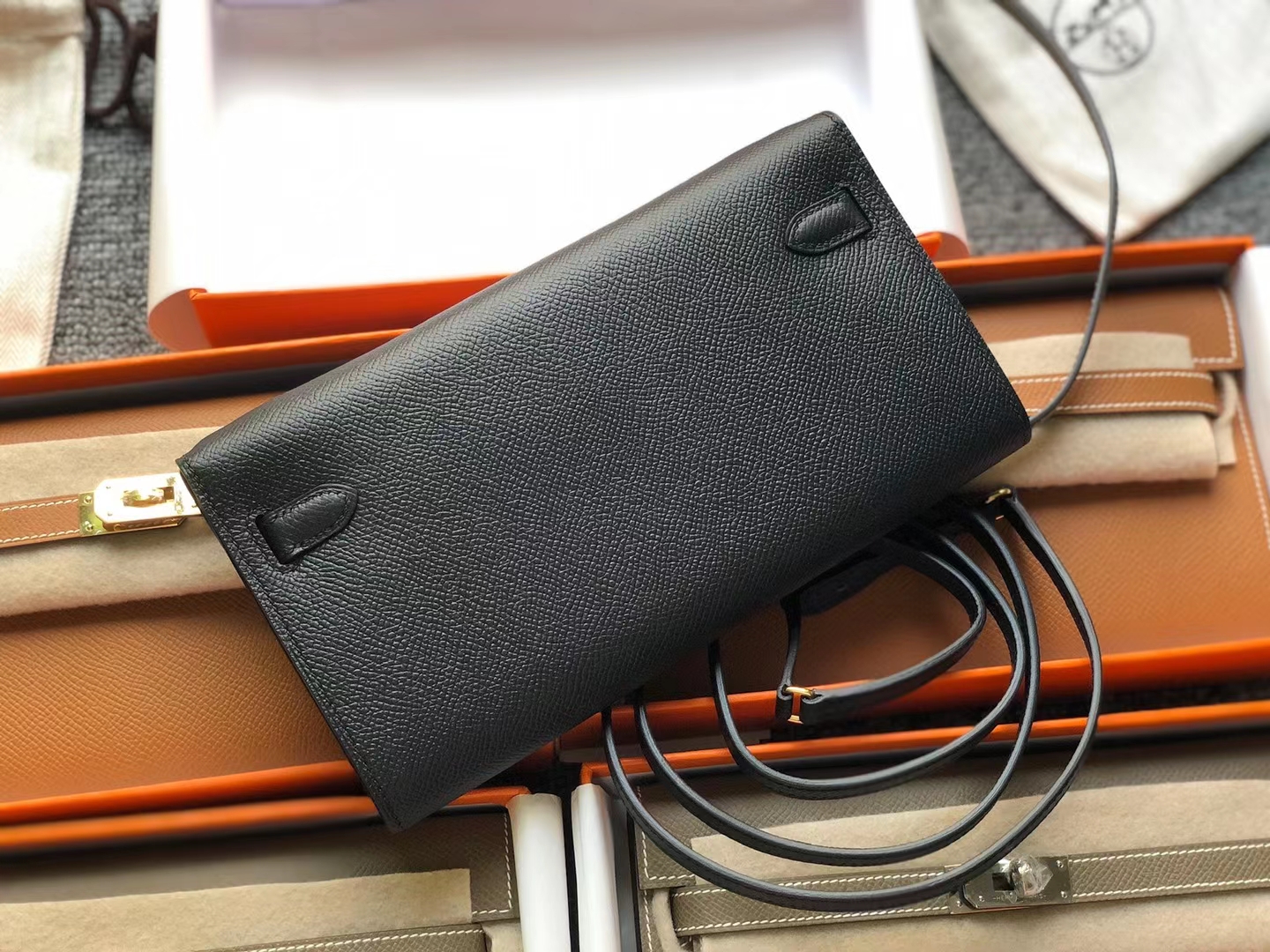 Hermès（爱马仕）Kelly woc epsom ck89 黑色 金扣