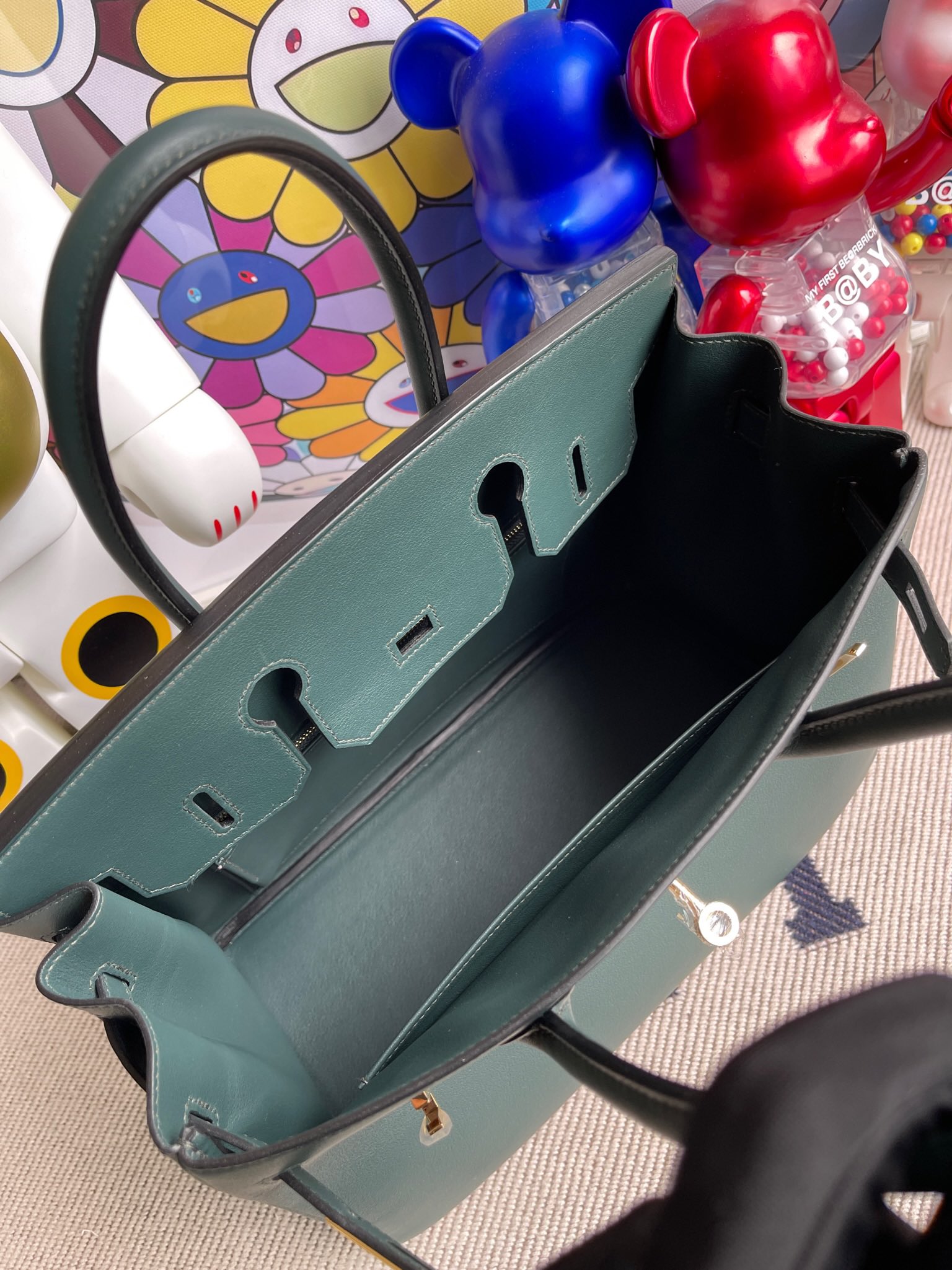 Hermès（爱马仕）Birkin 铂金包 Swift 6O 松柏绿 金扣 30cm 顶级手缝