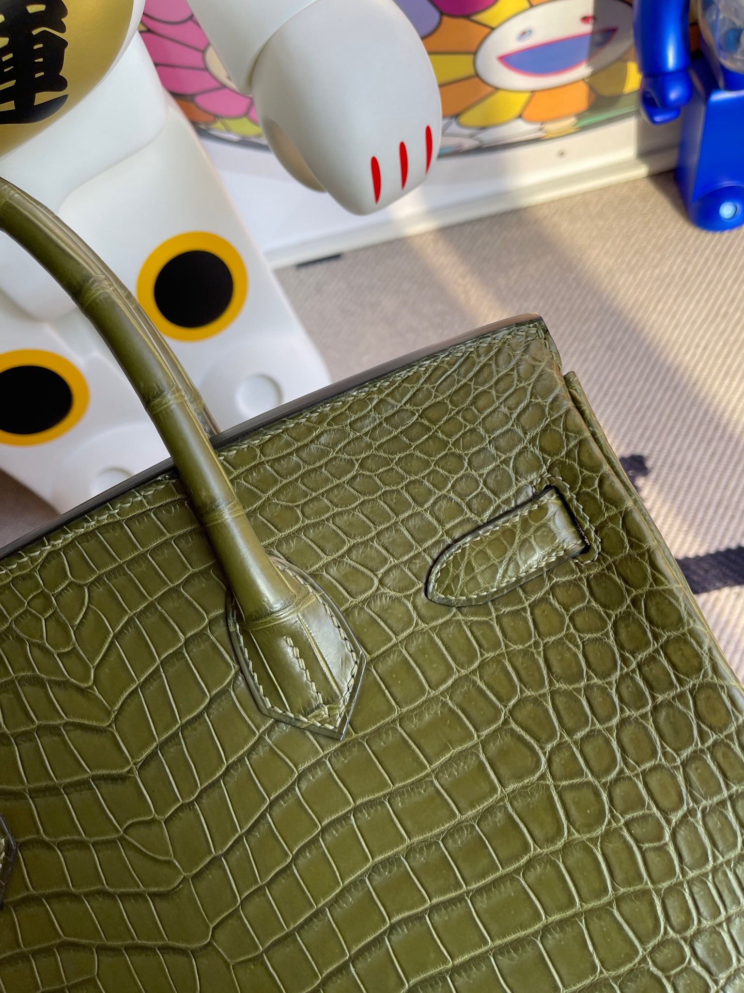 Hermès(爱马仕)Birkin 铂金包 crocodile matt 雾面鳄鱼 橄榄绿 金扣 30cm 顶级手缝-拉尔森鳄鱼皮具定制 - 爱马仕包包官网 Hermès(爱马仕)Birkin 铂金包 crocodile matt 雾面鳄鱼 橄榄绿 金扣 30cm 顶级手缝