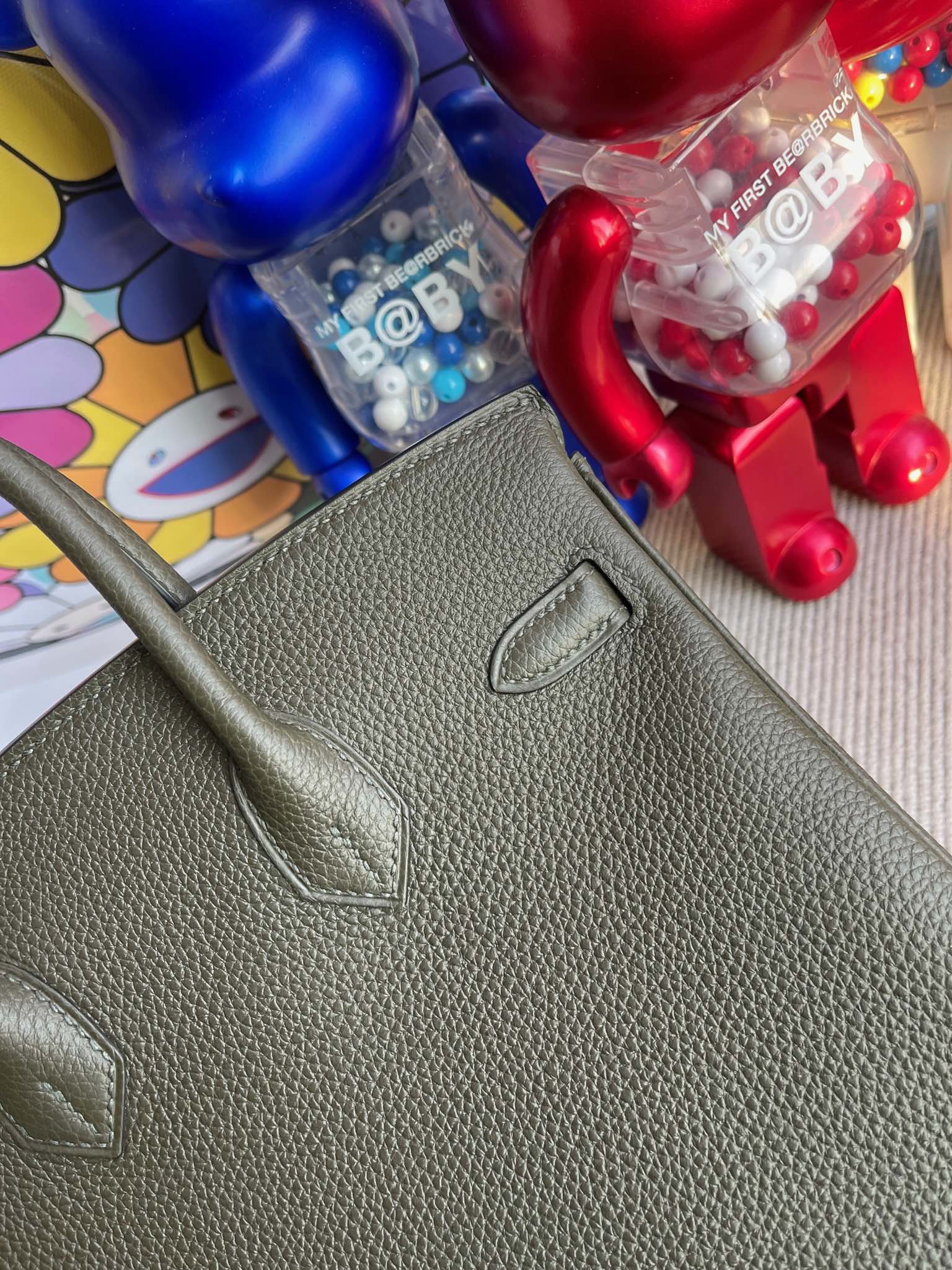 Hermès(爱马仕)Birkin 铂金包 Togo G8 深橄榄绿 金扣 25cm 顶级手缝-拉尔森鳄鱼皮具定制 - 爱马仕包包官网 Hermès(爱马仕)Birkin 铂金包 Togo G8 深橄榄绿 金扣 25cm 顶级手缝
