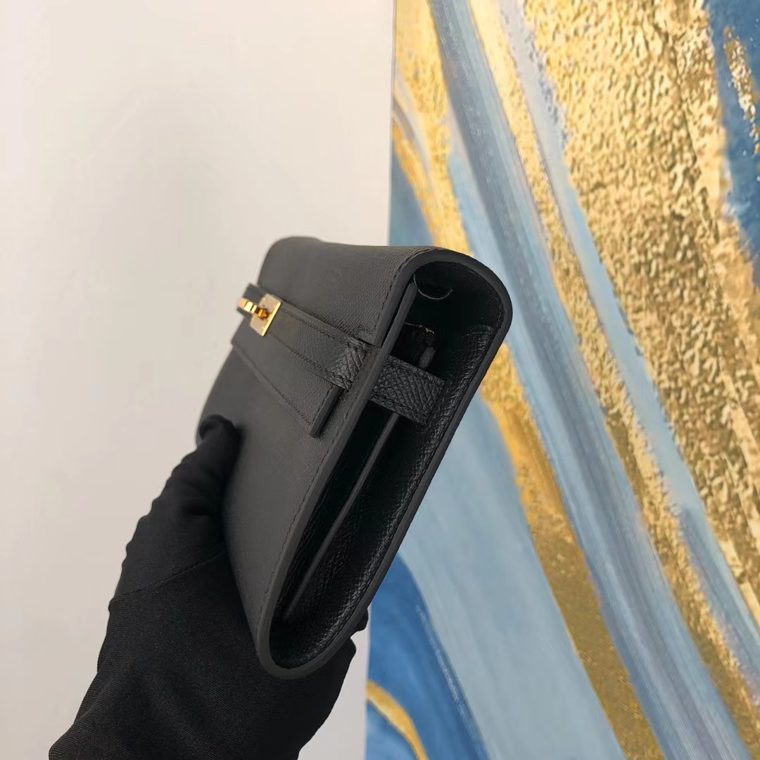 Hermès（爱马仕）Kelly woc epsom ck89 黑色 金扣