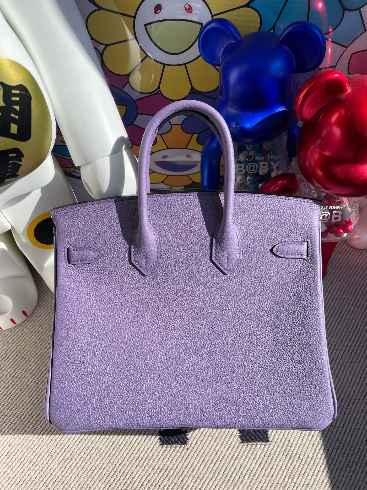 Hermès(爱马仕)Birkin 铂金包 原厂小牛皮 togo 薰衣草紫 银扣 25cm 顶级手缝-拉尔森鳄鱼皮具定制 - 爱马仕包包官网 Hermès(爱马仕)Birkin 铂金包 原厂小牛皮 togo 薰衣草紫 银扣 25cm 顶级手缝