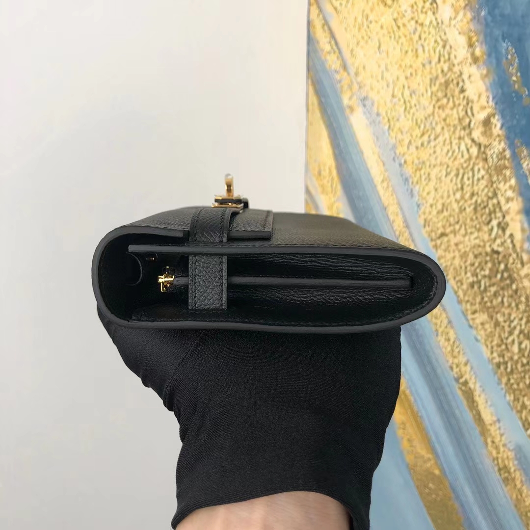 Hermès（爱马仕）Kelly woc epsom ck89 黑色 金扣