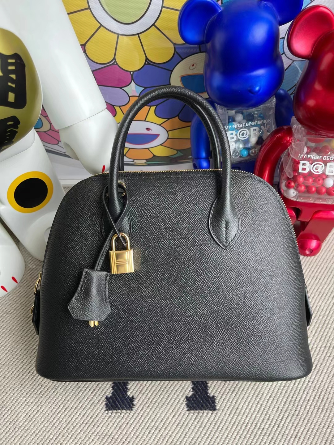 Hermès（爱马仕）Bolide 保龄球包 Epsom ck89 黑色 金扣 25cm stock