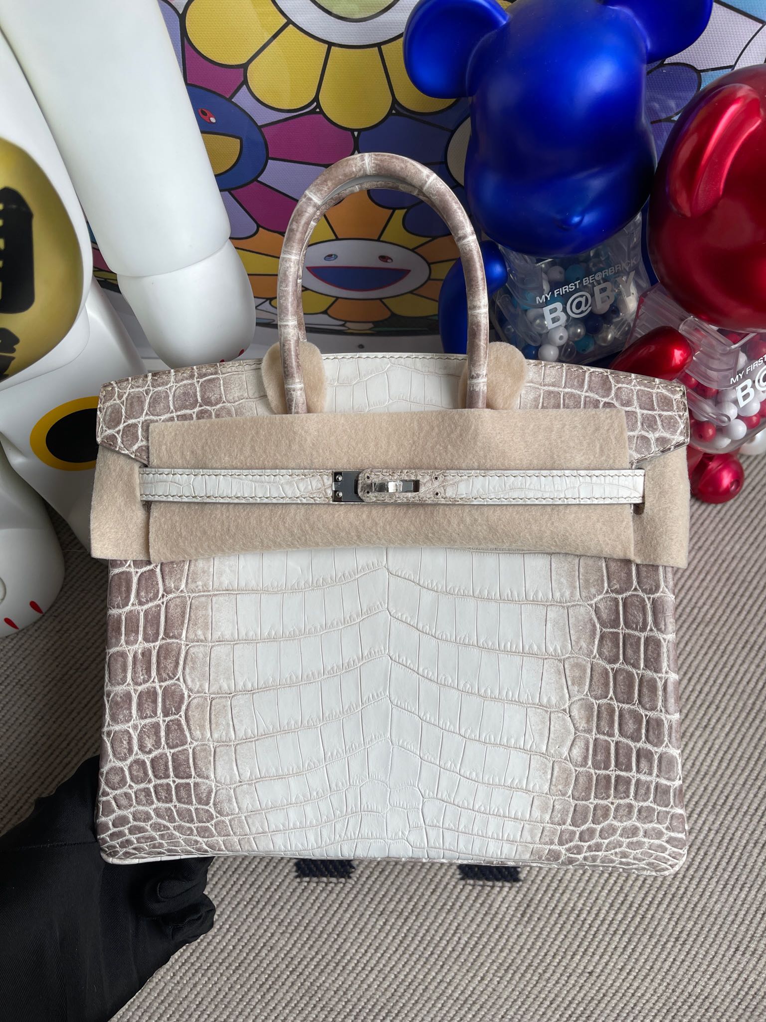 Hermès（爱马仕）Birkin 铂金包 Himalaya 喜马拉雅 银扣 25cm 顶级手缝 现货