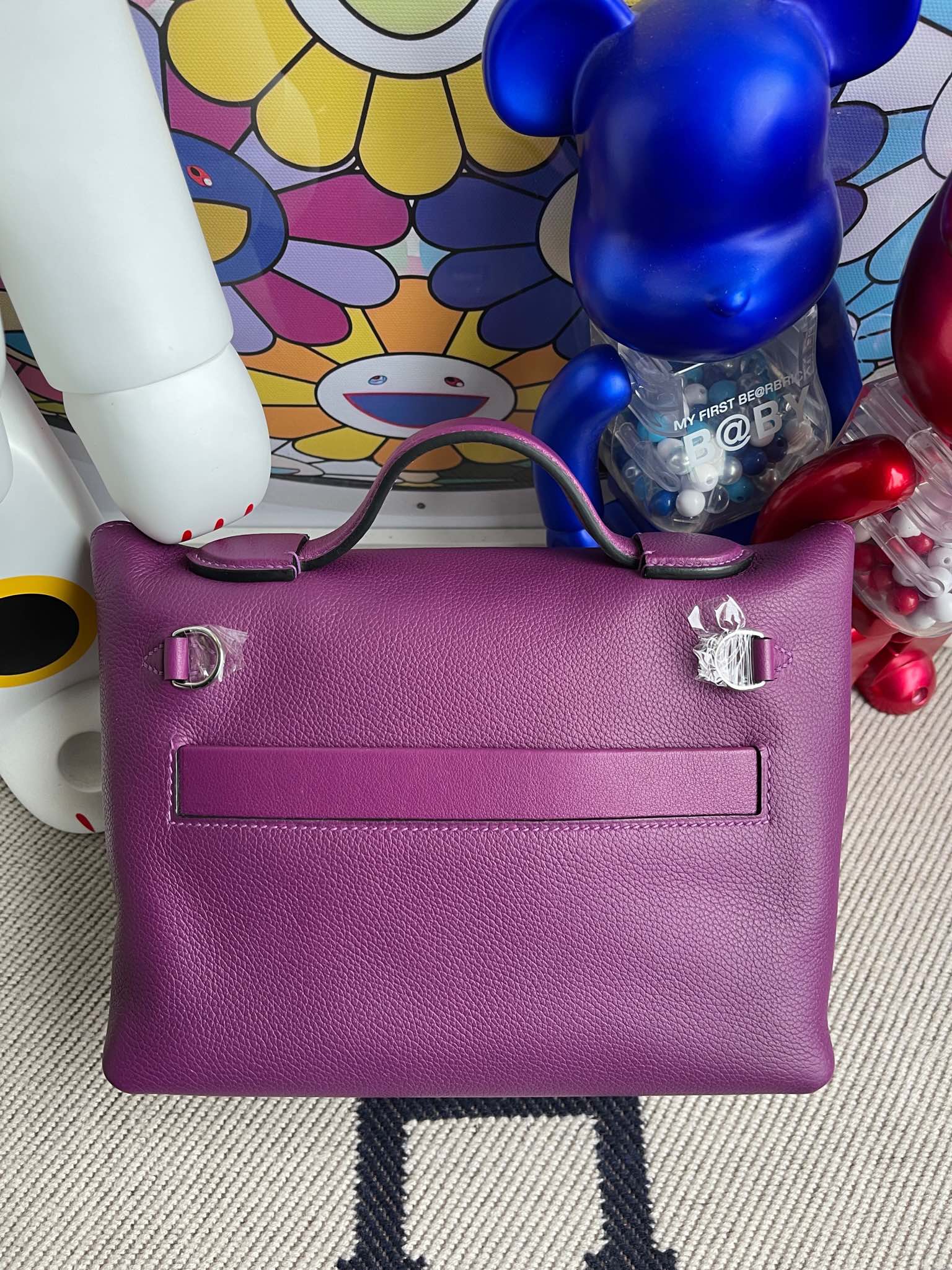 Hermès(爱马仕)Mini kelly 2424 evecolor p9 海葵紫 anemone 银扣 顶级手缝-拉尔森鳄鱼皮具定制 - 爱马仕包包官网 Hermès(爱马仕)Mini kelly 2424 evecolor p9 海葵紫 anemone 银扣 顶级手缝