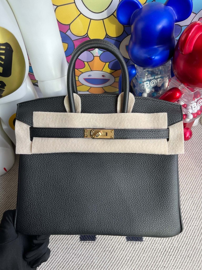 Hermès(爱马仕)Birkin 铂金包 原厂小牛皮 togo ck89 黑色 Noir 金扣 25cm 顶级手缝-拉尔森鳄鱼皮具定制 - 爱马仕包包官网 Hermès(爱马仕)Birkin 铂金包 原厂小牛皮 togo ck89 黑色 Noir 金扣 25cm 顶级手缝