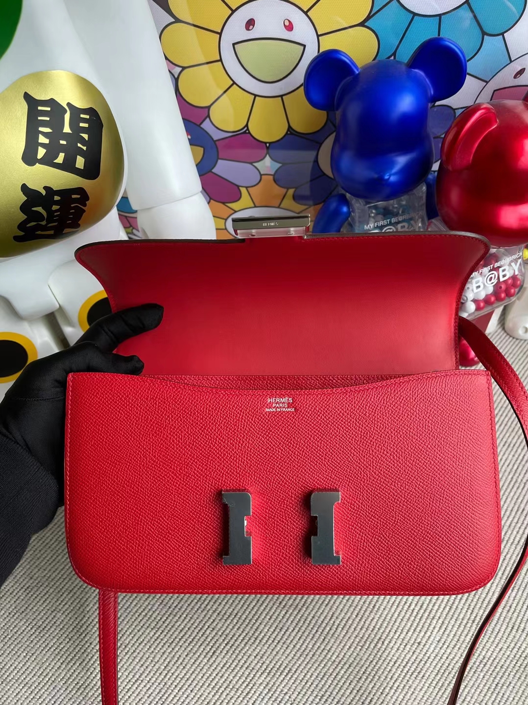 Hermès(爱马仕)Constance 康斯坦斯 Elan Epsom Q5 国旗红 银扣 26cm 顶级工艺 全手工缝制-拉尔森鳄鱼皮具定制 - 爱马仕包包官网 Hermès(爱马仕)Constance 康斯坦斯 Elan Epsom Q5 国旗红 银扣 26cm 顶级工艺 全手工缝制