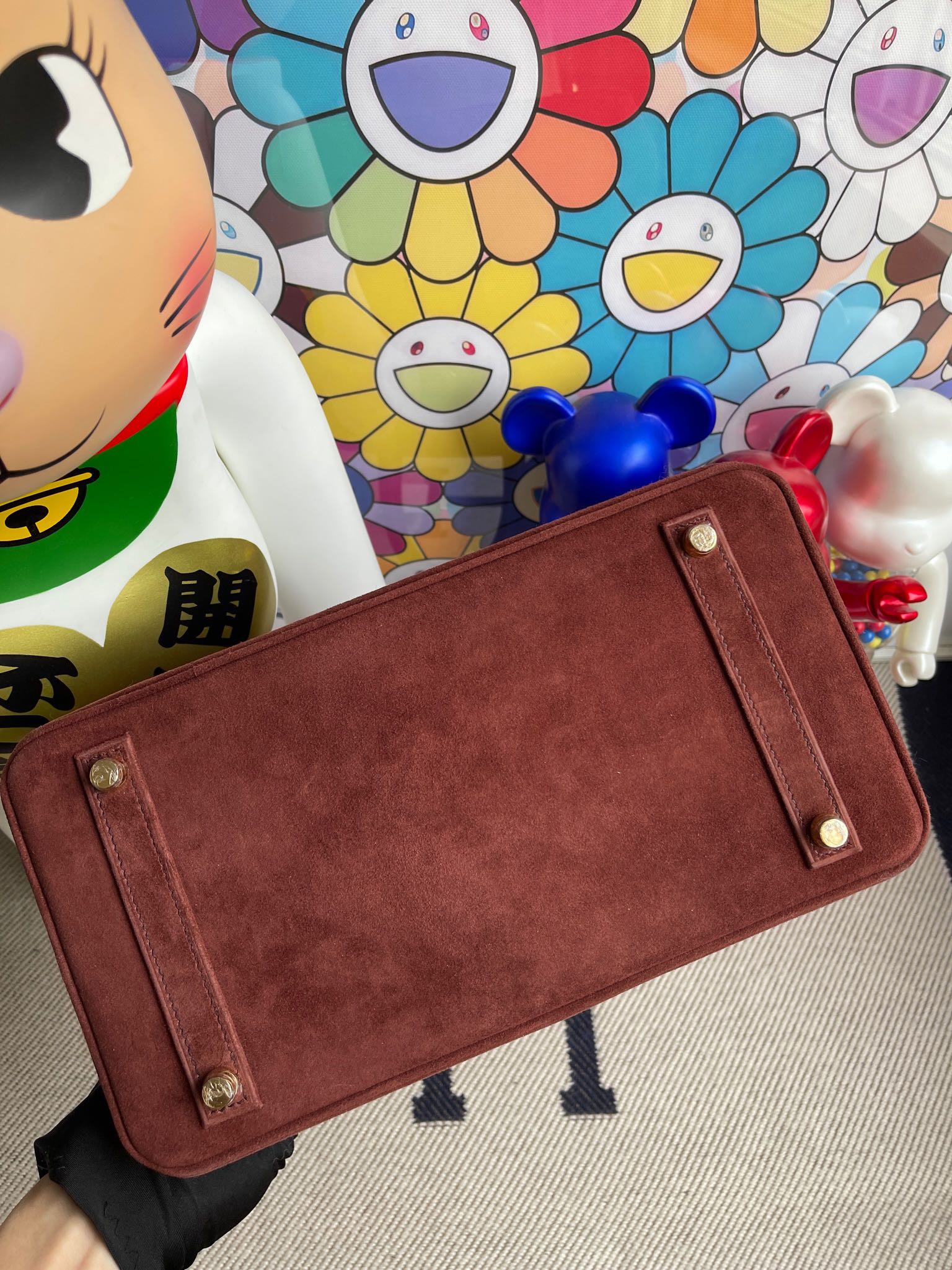 Hermès(爱马仕)Birkin 铂金包 麂皮 泰迪色 金扣 30cm 顶级手缝 定制-拉尔森鳄鱼皮具定制 - 爱马仕包包官网 Hermès(爱马仕)Birkin 铂金包 麂皮 泰迪色 金扣 30cm 顶级手缝 定制