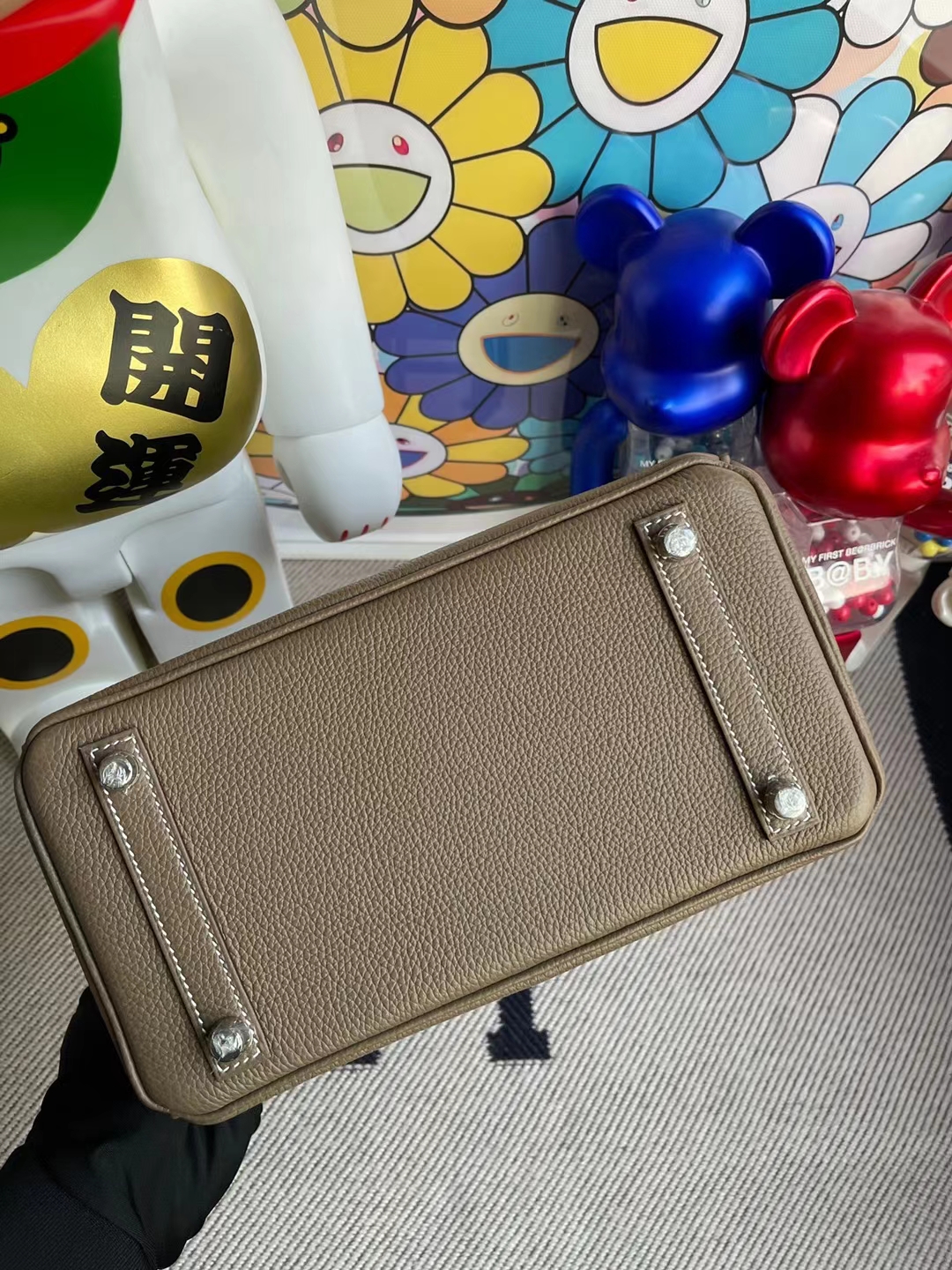 Hermès(爱马仕)Birkin 铂金包 togo ck18 大象灰 银扣 25cm 顶级工艺 全手工缝制-拉尔森鳄鱼皮具定制 - 爱马仕包包官网 Hermès(爱马仕)Birkin 铂金包 togo ck18 大象灰 银扣 25cm 顶级工艺 全手工缝制