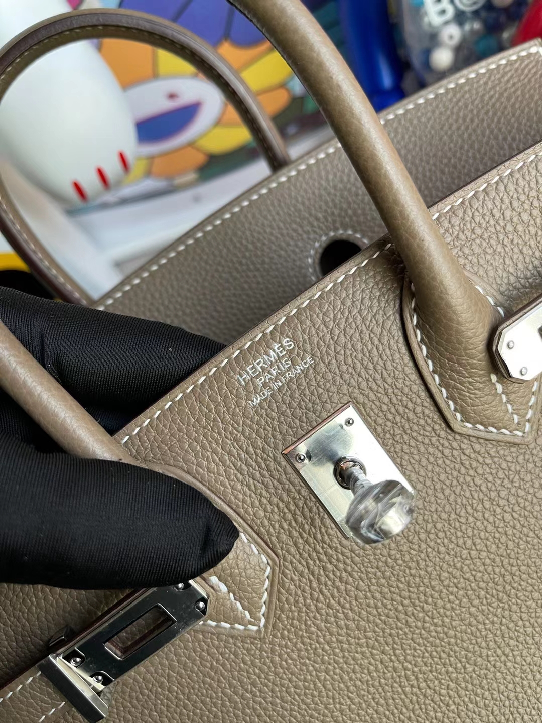 Hermès(爱马仕)Birkin 铂金包 togo ck18 大象灰 银扣 25cm 顶级工艺 全手工缝制-拉尔森鳄鱼皮具定制 - 爱马仕包包官网 Hermès(爱马仕)Birkin 铂金包 togo ck18 大象灰 银扣 25cm 顶级工艺 全手工缝制