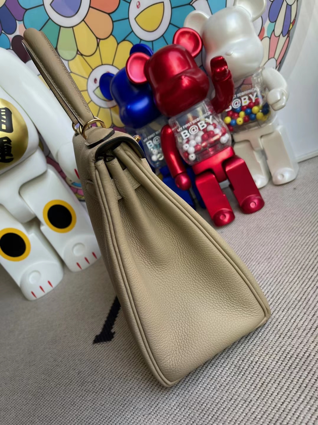 Hermès(爱马仕)Kelly 凯莉包 Togo S2 风衣灰 金扣 28cm 顶级工艺 全手工缝制-拉尔森鳄鱼皮具定制 - 爱马仕包包官网 Hermès(爱马仕)Kelly 凯莉包 Togo S2 风衣灰 金扣 28cm 顶级工艺 全手工缝制