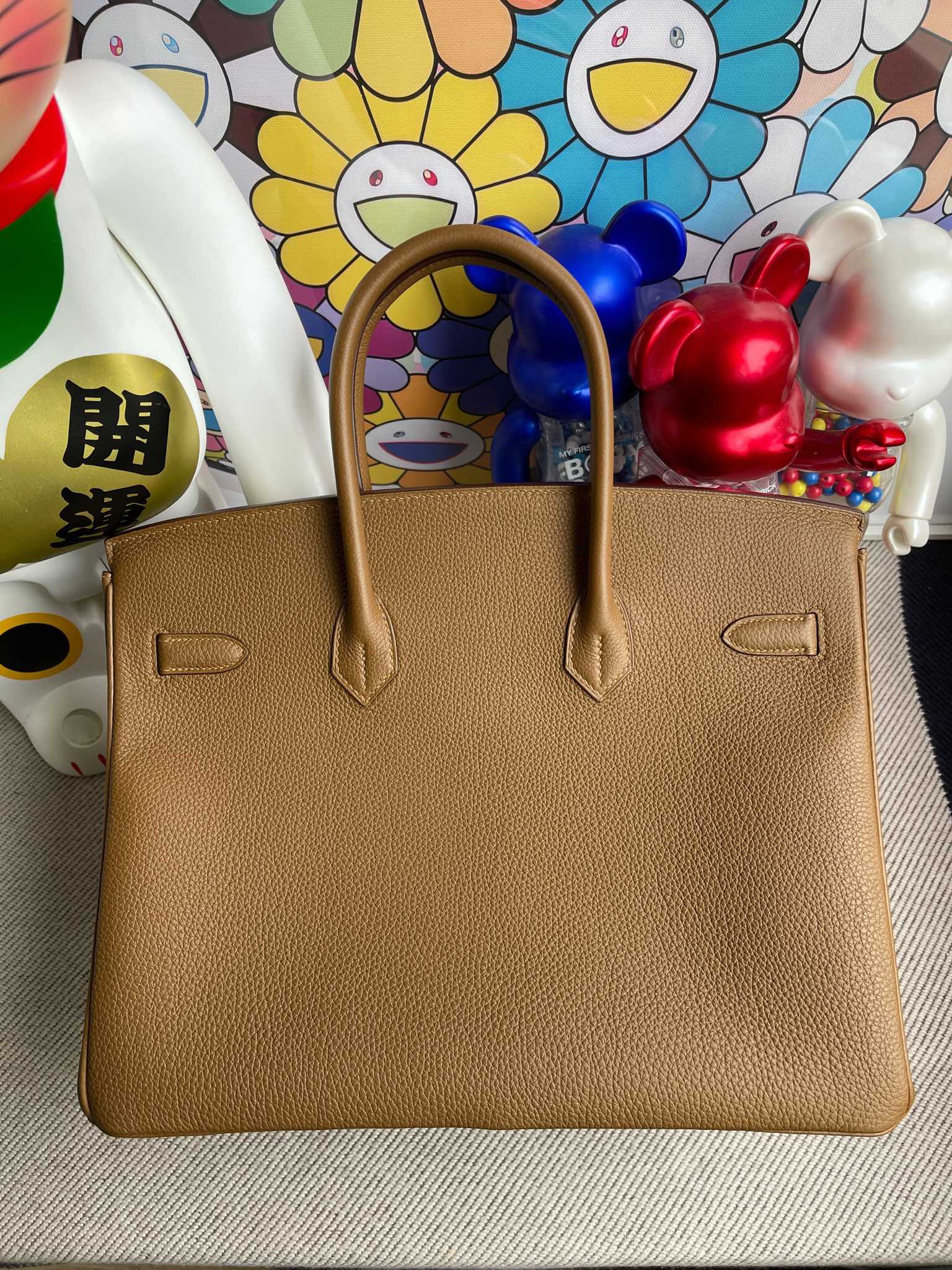Hermès(爱马仕)Birkin 铂金包 原厂小牛皮 togo 栗子棕 金扣 35cm 顶级手缝-拉尔森鳄鱼皮具定制 - 爱马仕包包官网 Hermès(爱马仕)Birkin 铂金包 原厂小牛皮 togo 栗子棕 金扣 35cm 顶级手缝