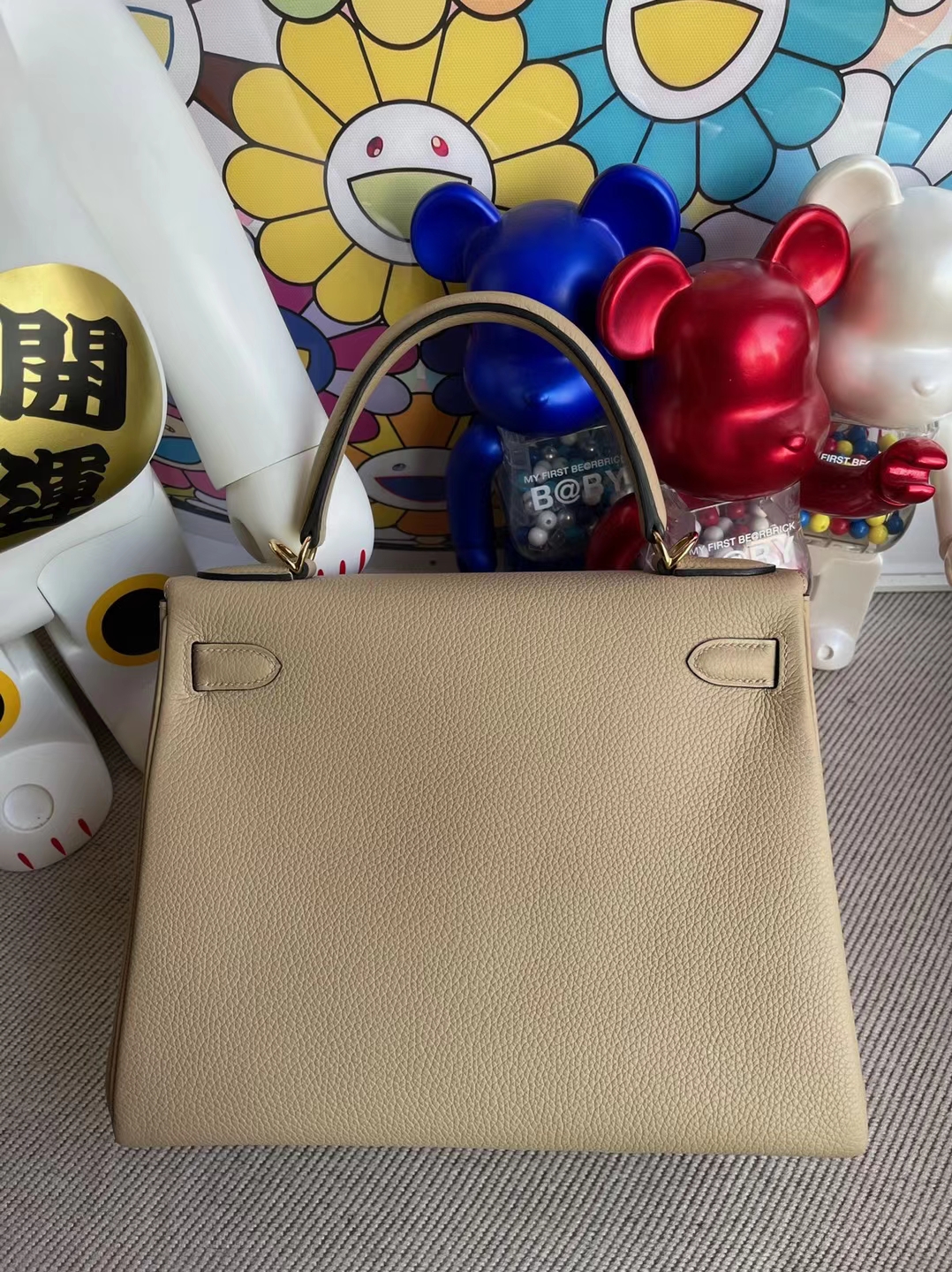 Hermès(爱马仕)Kelly 凯莉包 Togo S2 风衣灰 金扣 28cm 顶级工艺 全手工缝制-拉尔森鳄鱼皮具定制 - 爱马仕包包官网 Hermès(爱马仕)Kelly 凯莉包 Togo S2 风衣灰 金扣 28cm 顶级工艺 全手工缝制