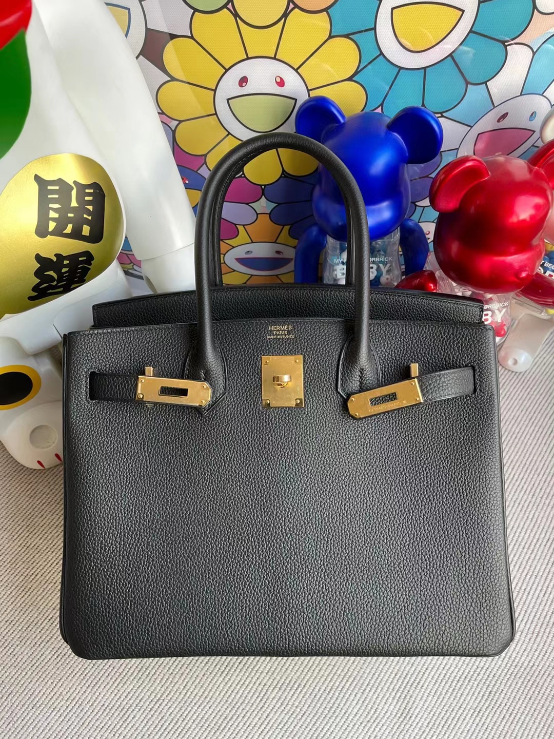 Hermès(爱马仕)Birkin 铂金包 Togo Ck89 黑色 金扣 30cm 顶级工艺 全手工缝制-拉尔森鳄鱼皮具定制 - 爱马仕包包官网 Hermès(爱马仕)Birkin 铂金包 Togo Ck89 黑色 金扣 30cm 顶级工艺 全手工缝制
