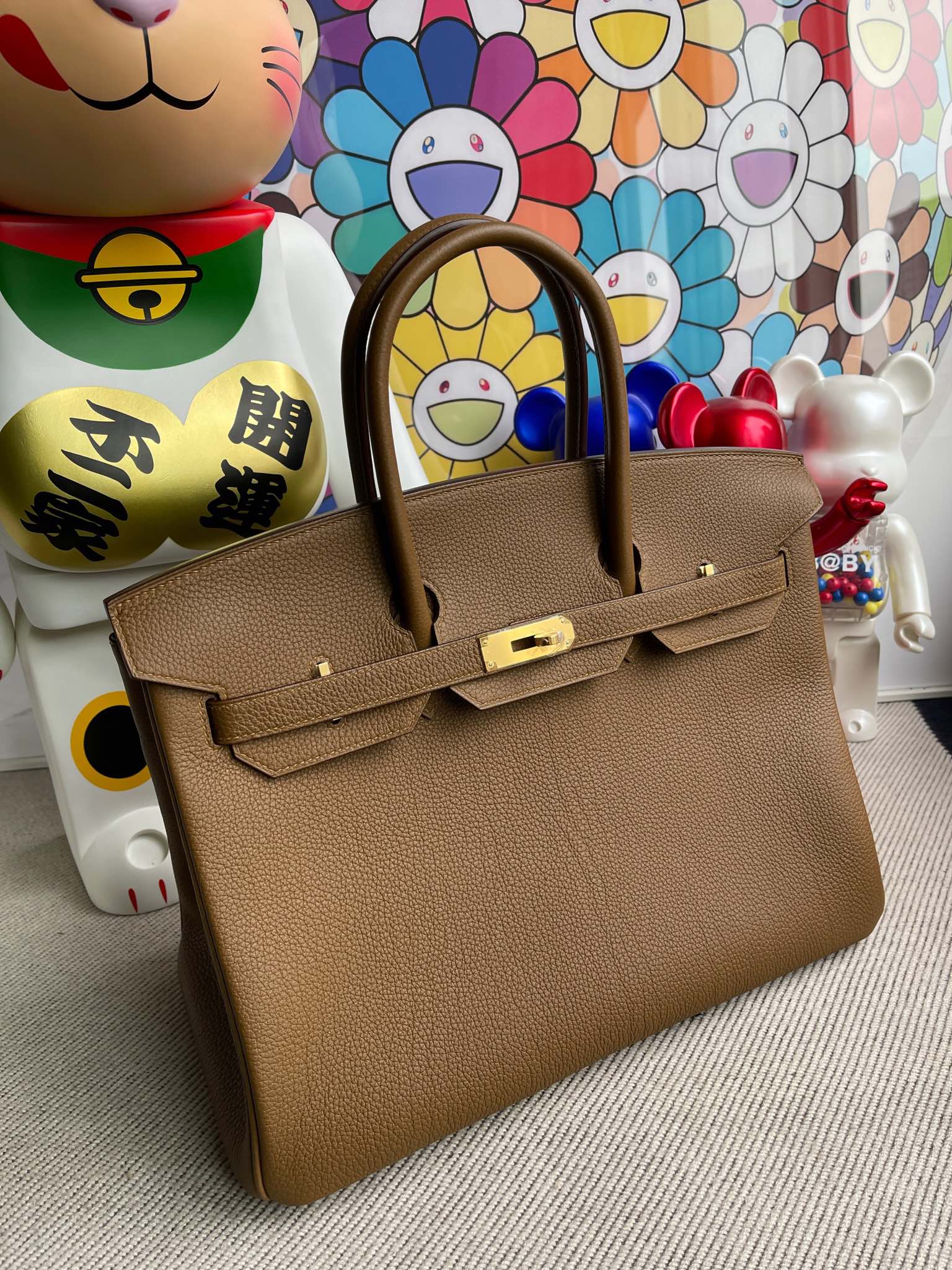 Hermès(爱马仕)Birkin 铂金包 原厂小牛皮 togo 栗子棕 金扣 35cm 顶级手缝-拉尔森鳄鱼皮具定制 - 爱马仕包包官网 Hermès(爱马仕)Birkin 铂金包 原厂小牛皮 togo 栗子棕 金扣 35cm 顶级手缝