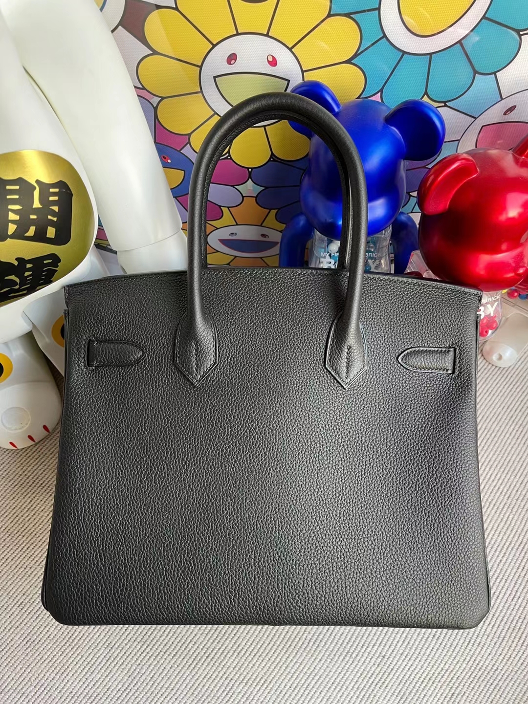 Hermès(爱马仕)Birkin 铂金包 Togo Ck89 黑色 金扣 30cm 顶级工艺 全手工缝制-拉尔森鳄鱼皮具定制 - 爱马仕包包官网 Hermès(爱马仕)Birkin 铂金包 Togo Ck89 黑色 金扣 30cm 顶级工艺 全手工缝制