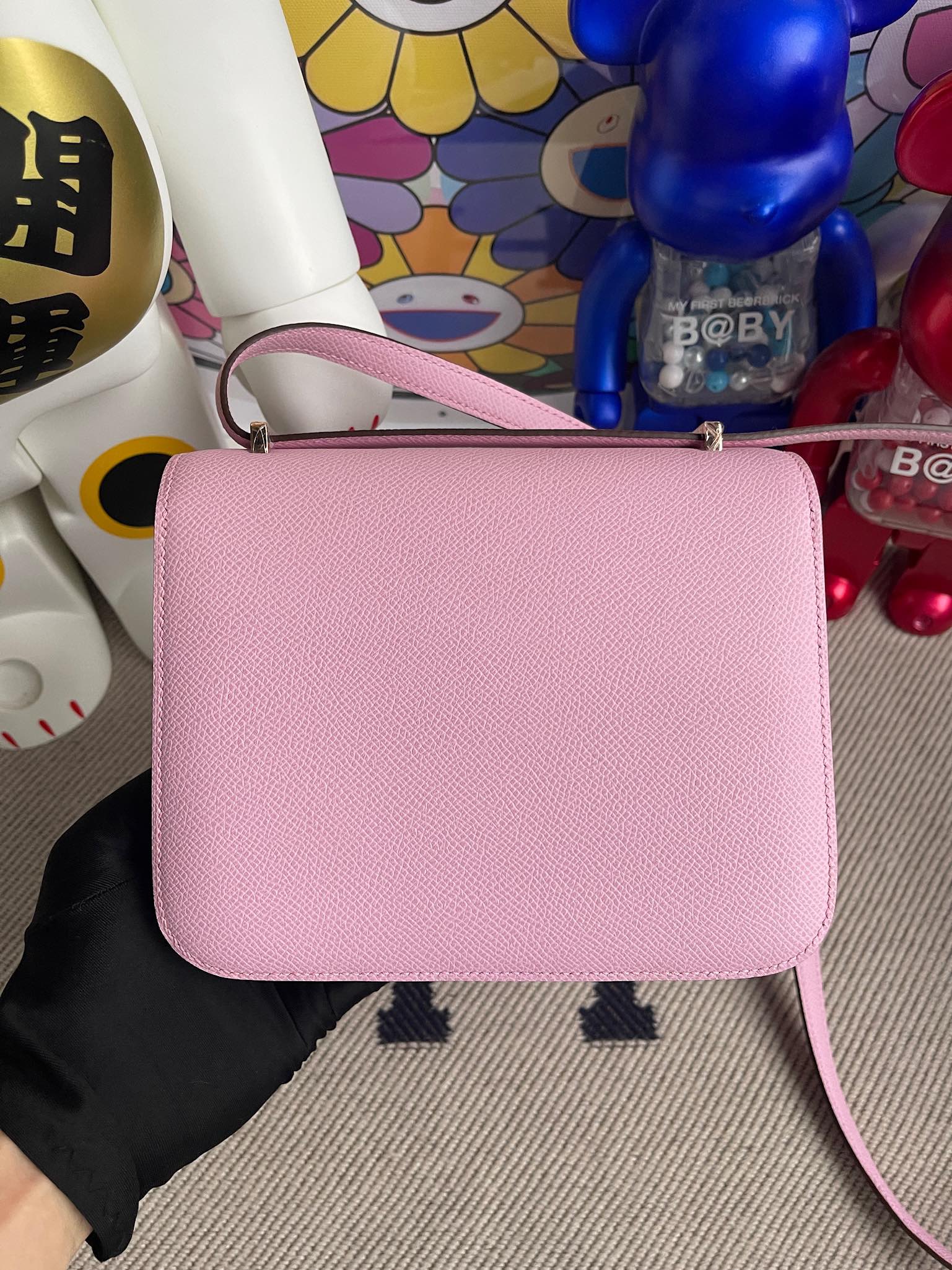 Hermès(爱马仕)Constance 康康 Epsom 原厂掌纹皮 X9 锦葵紫 玫瑰金扣 Rose gold 18cm 顶级手缝-拉尔森鳄鱼皮具定制 - 爱马仕包包官网 Hermès(爱马仕)Constance 康康 Epsom 原厂掌纹皮 X9 锦葵紫 玫瑰金扣 Rose gold 18cm 顶级手缝