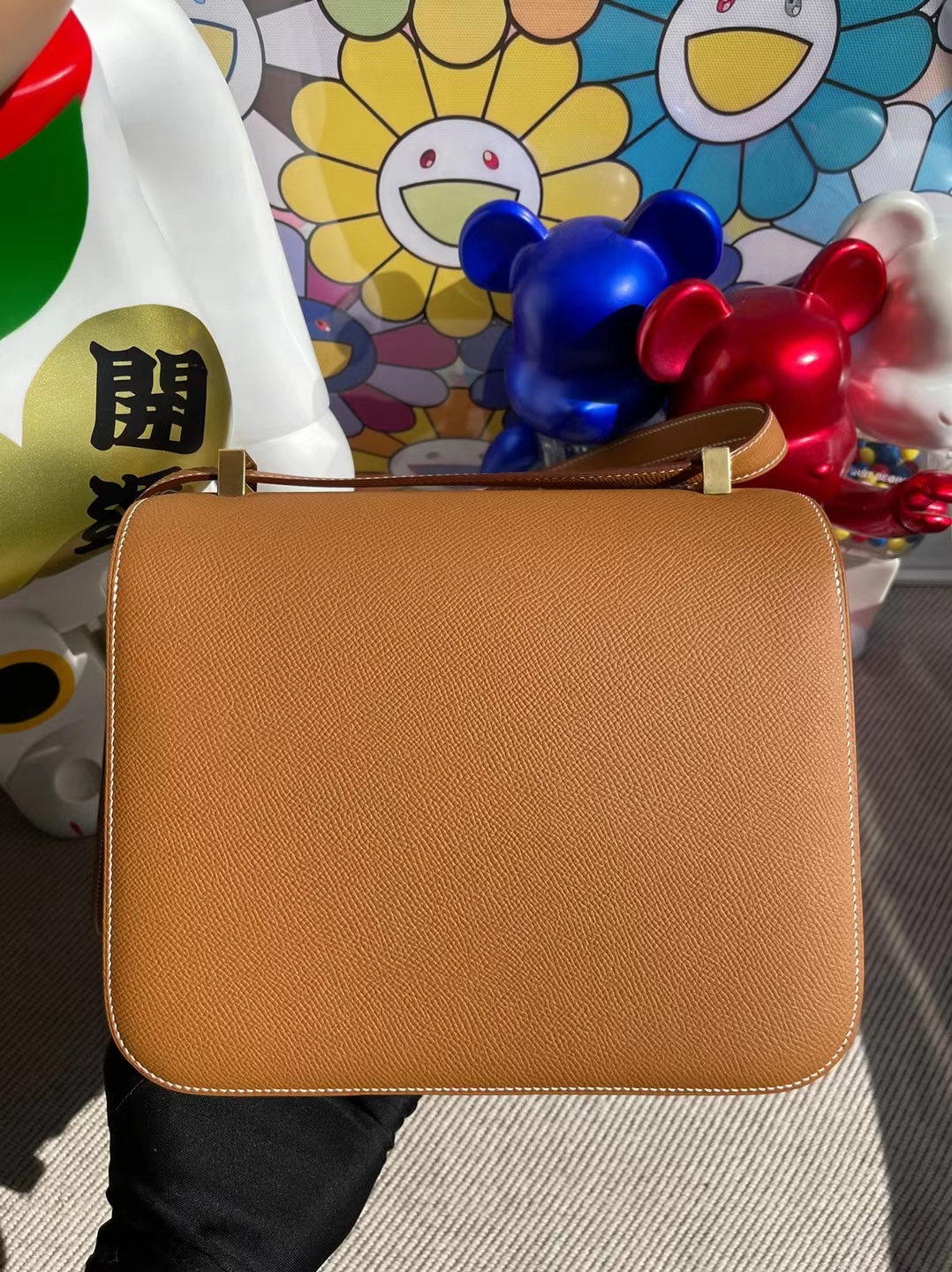 Hermès(爱马仕)Constance 空姐包 Ck37 金棕色 金扣 24cm 顶级工艺 全手工缝制-拉尔森鳄鱼皮具定制 - 爱马仕包包官网 Hermès(爱马仕)Constance 空姐包 Ck37 金棕色 金扣 24cm 顶级工艺 全手工缝制