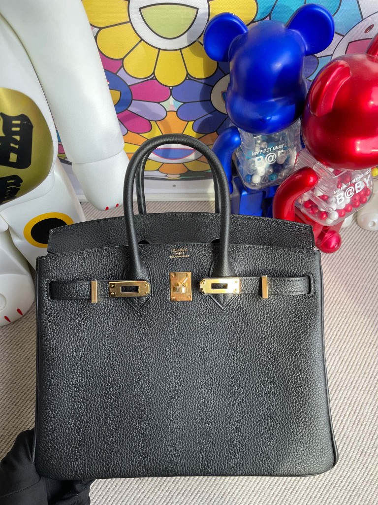 Hermès(爱马仕)Birkin 铂金包 原厂小牛皮 togo ck89 黑色 Noir 金扣 25cm 顶级手缝-拉尔森鳄鱼皮具定制 - 爱马仕包包官网 Hermès(爱马仕)Birkin 铂金包 原厂小牛皮 togo ck89 黑色 Noir 金扣 25cm 顶级手缝